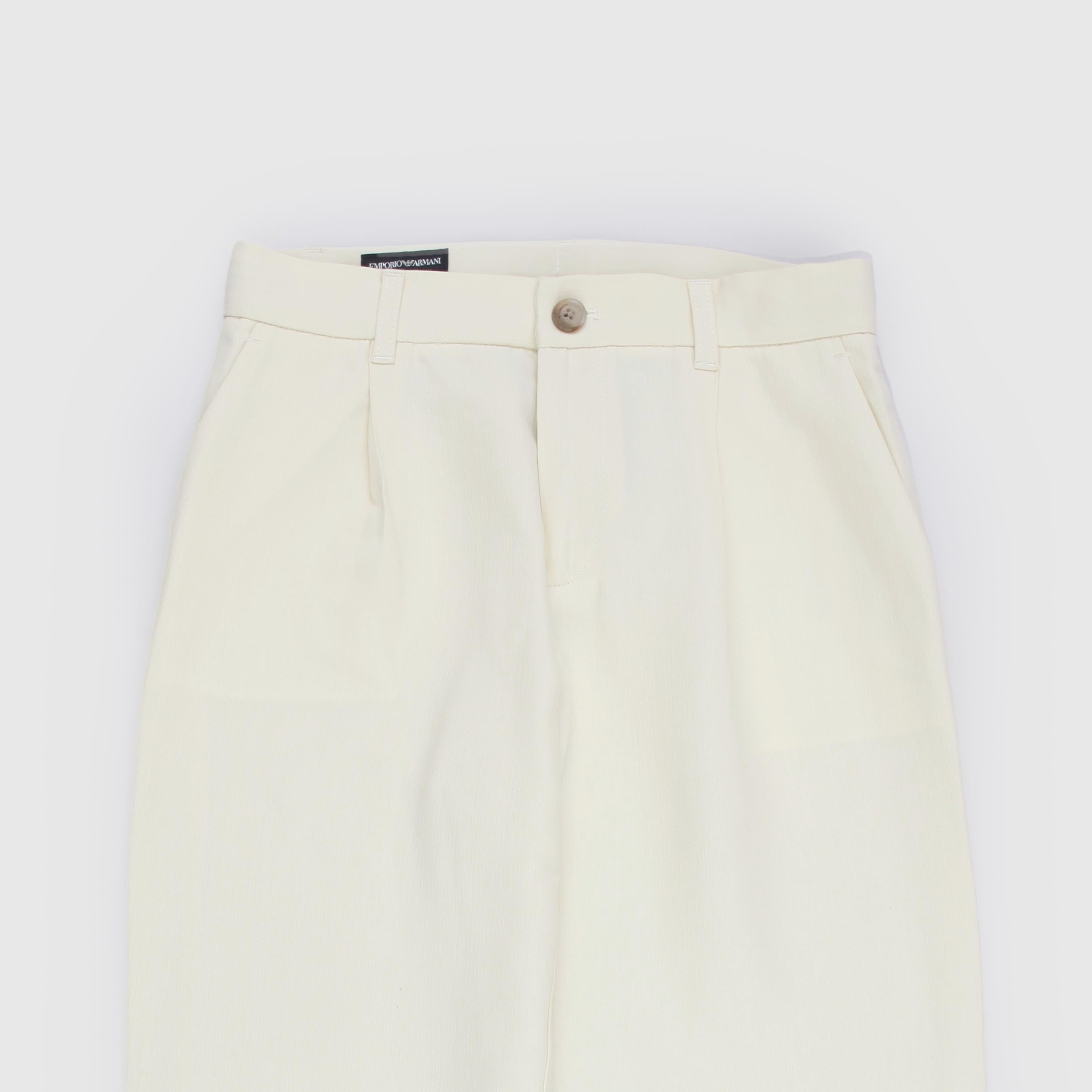 Pantalone Beige con Logo sulla Tasca Firmato ARMANI JUNIOR