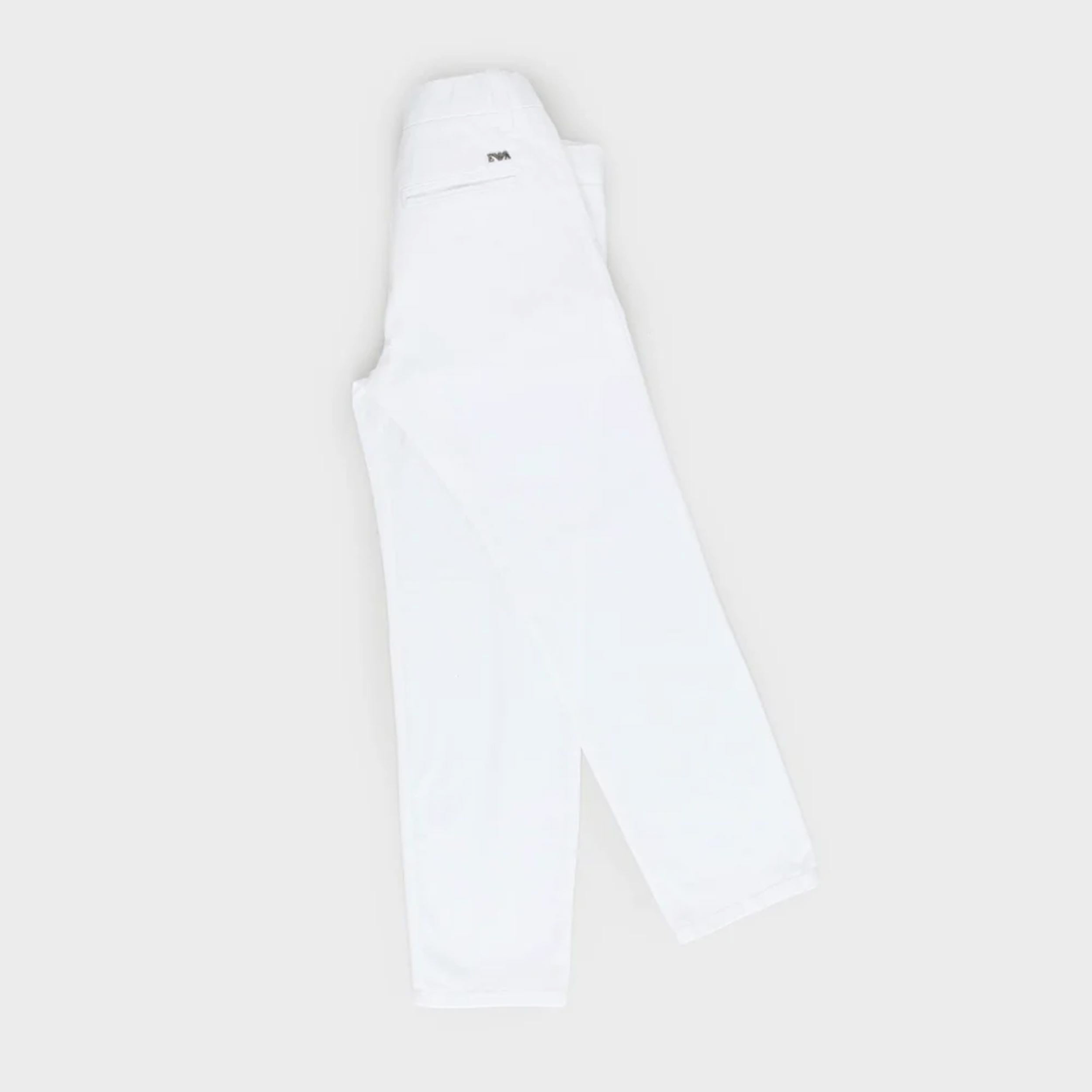 Pantalone Bianco Chino in Cotone Firmato ARMANI JUNIOR