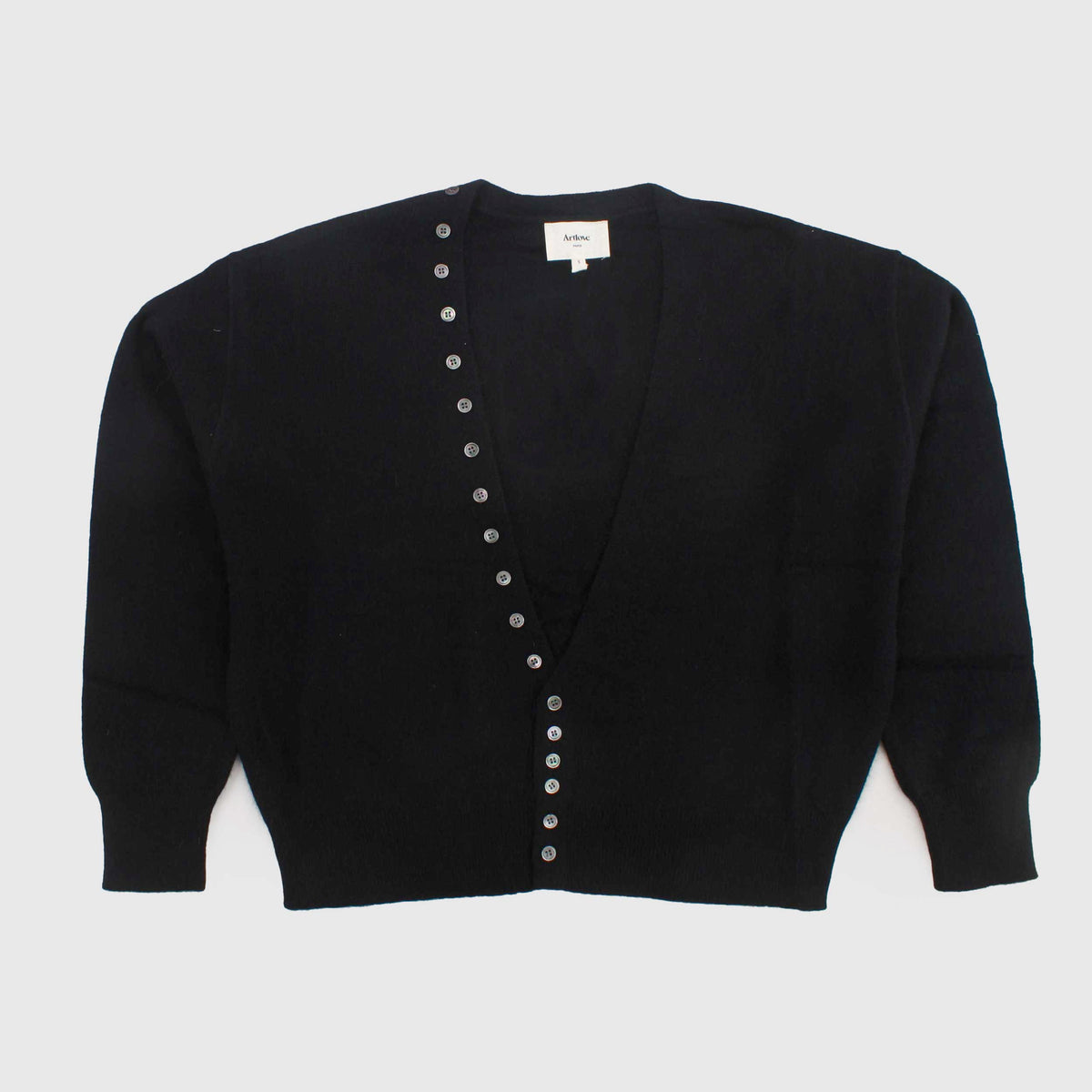 Cardigan Anelia Nero in Maglia per Donna by ARTLOVE