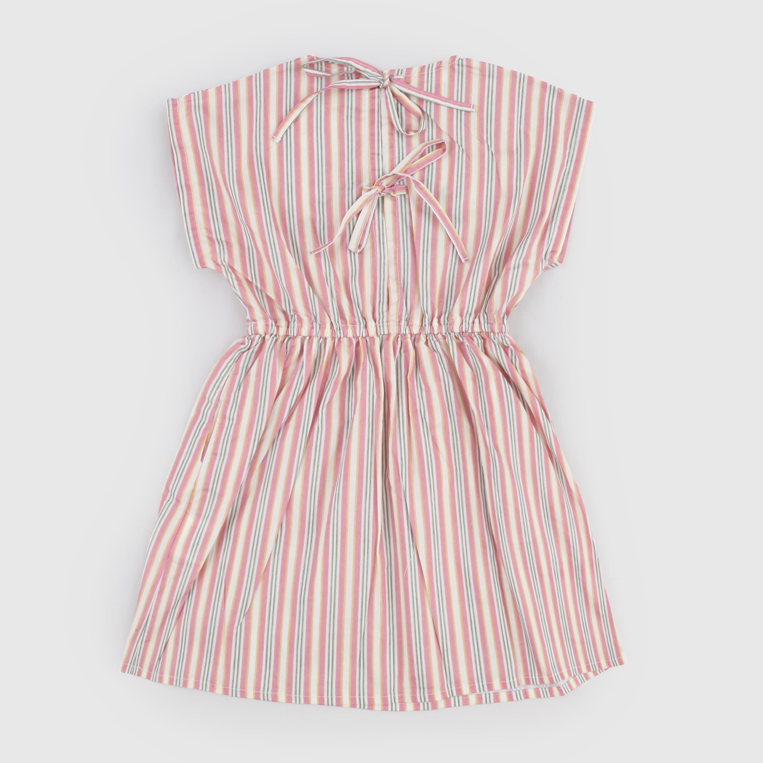 Abito Rosa e Verde a Righe Firmato BABE AND TESS