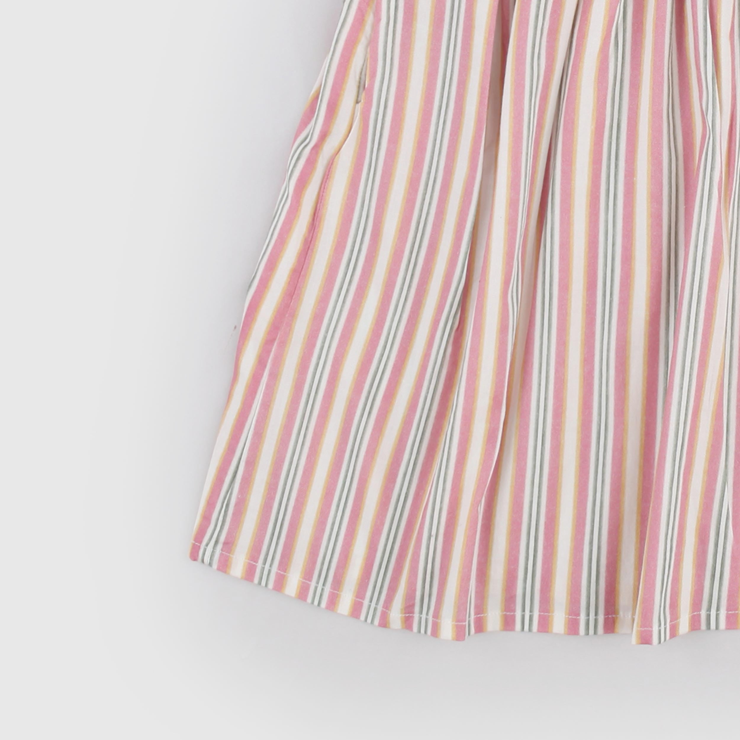 Pink and Green Striped Dress by BABE AND TESS
