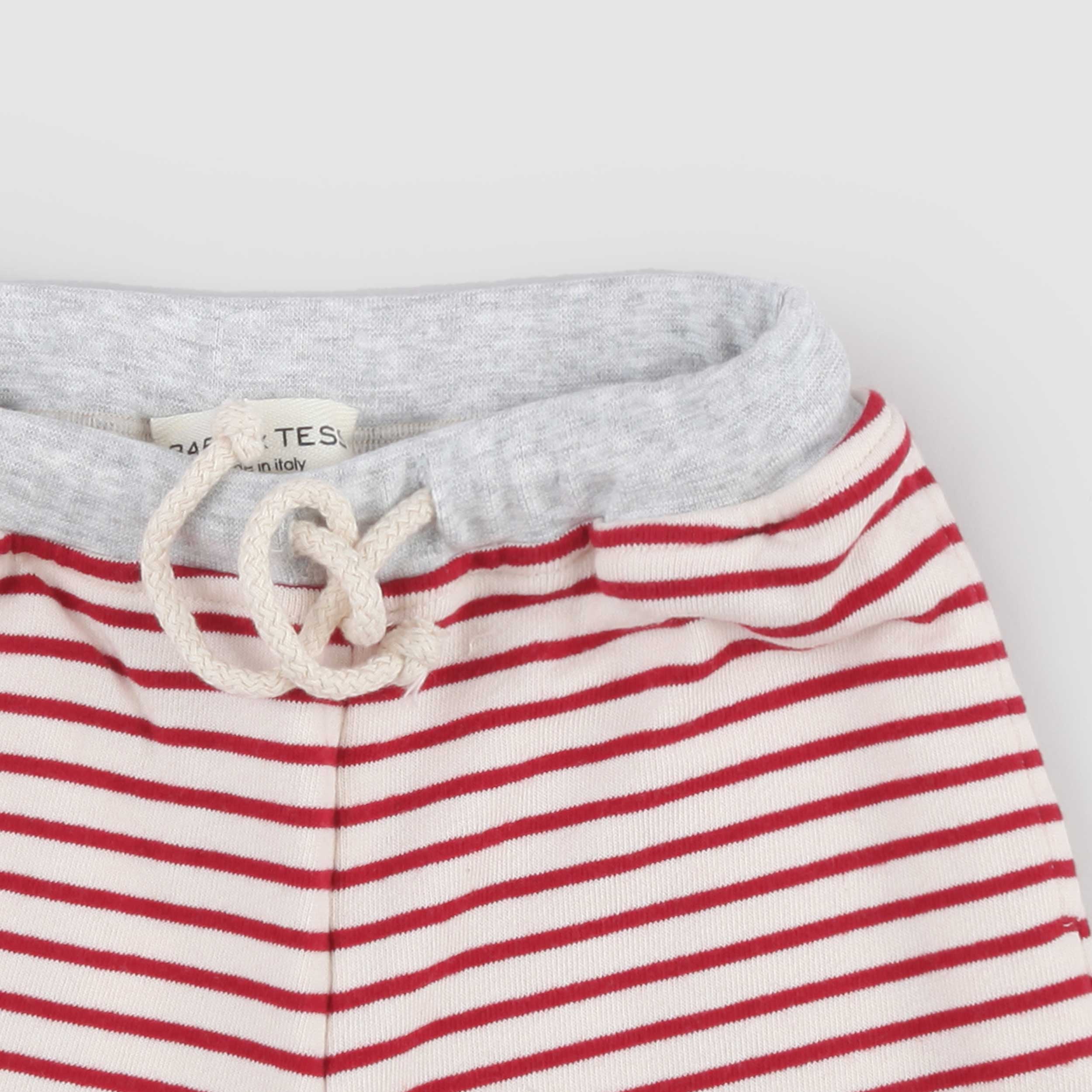 Pantalone Color Beige e Rosso Firmato BABE AND TESS