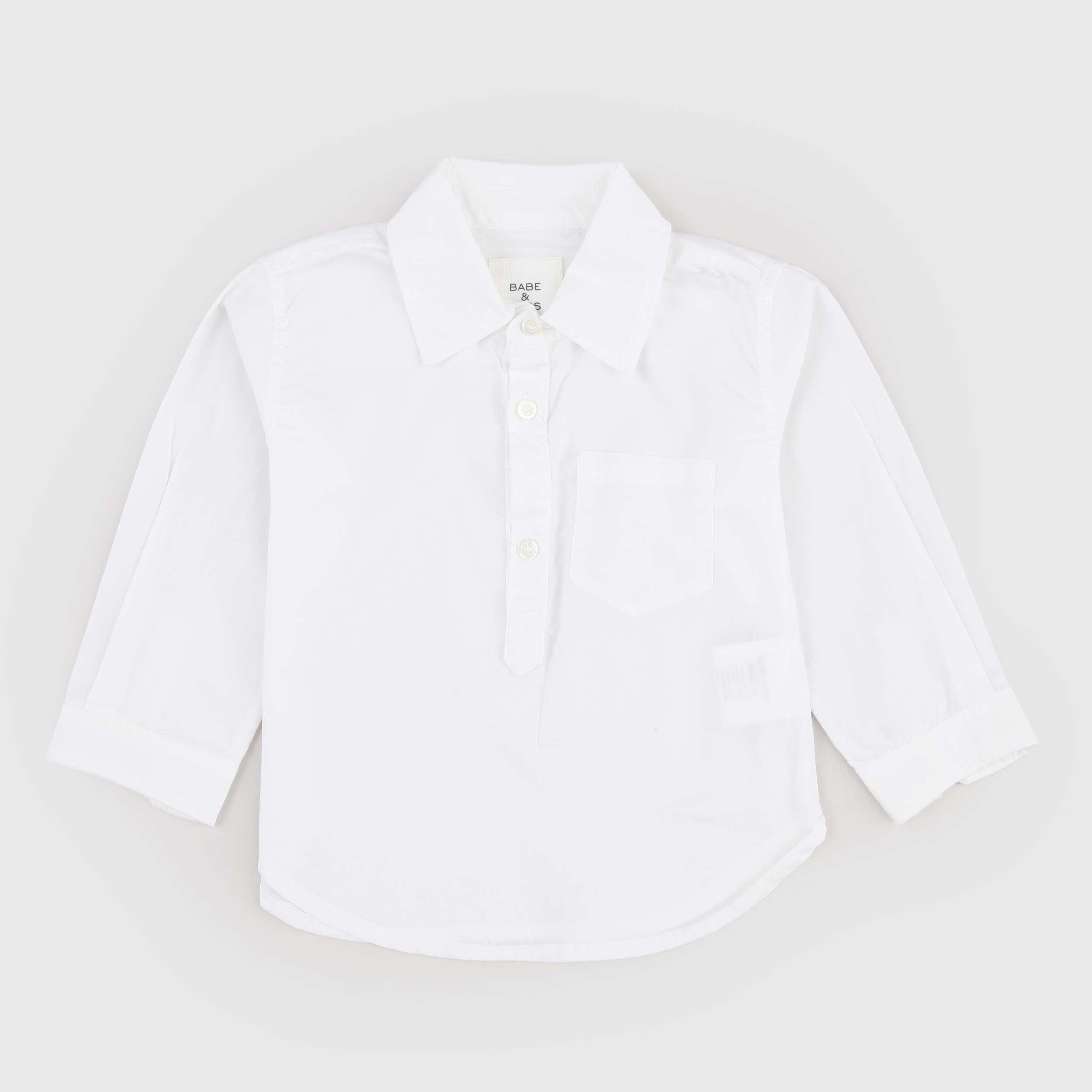 Camicia Bianca Tre Bottoni Firmata BABE AND TESS