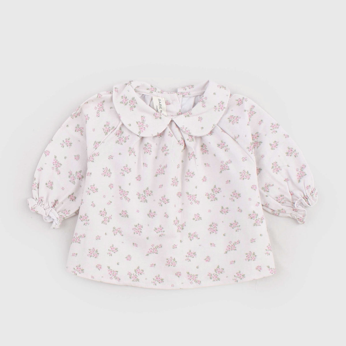 Camicia Rosa Chiaro a Fantasia per Neonata by BABE AND TESS