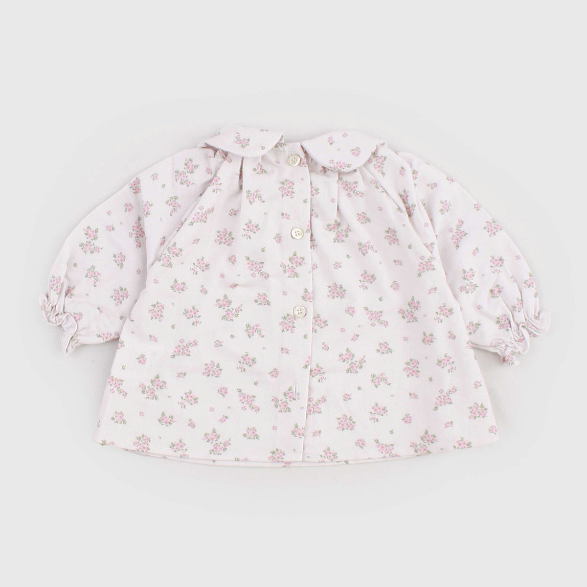 Camicia Rosa Chiaro a Fantasia per Neonata by BABE AND TESS