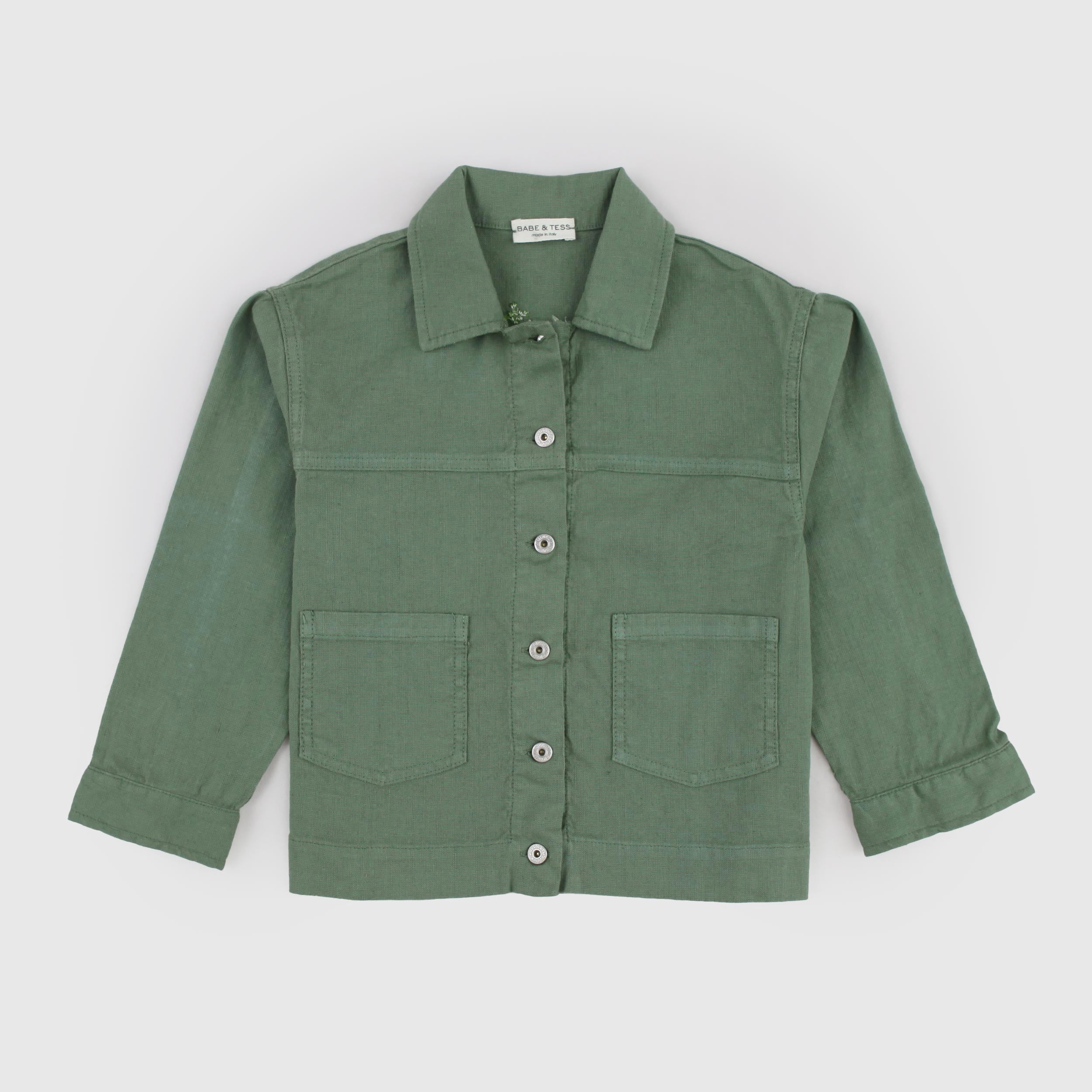 Giacca Camicia Verde Firmata BABE AND TESS