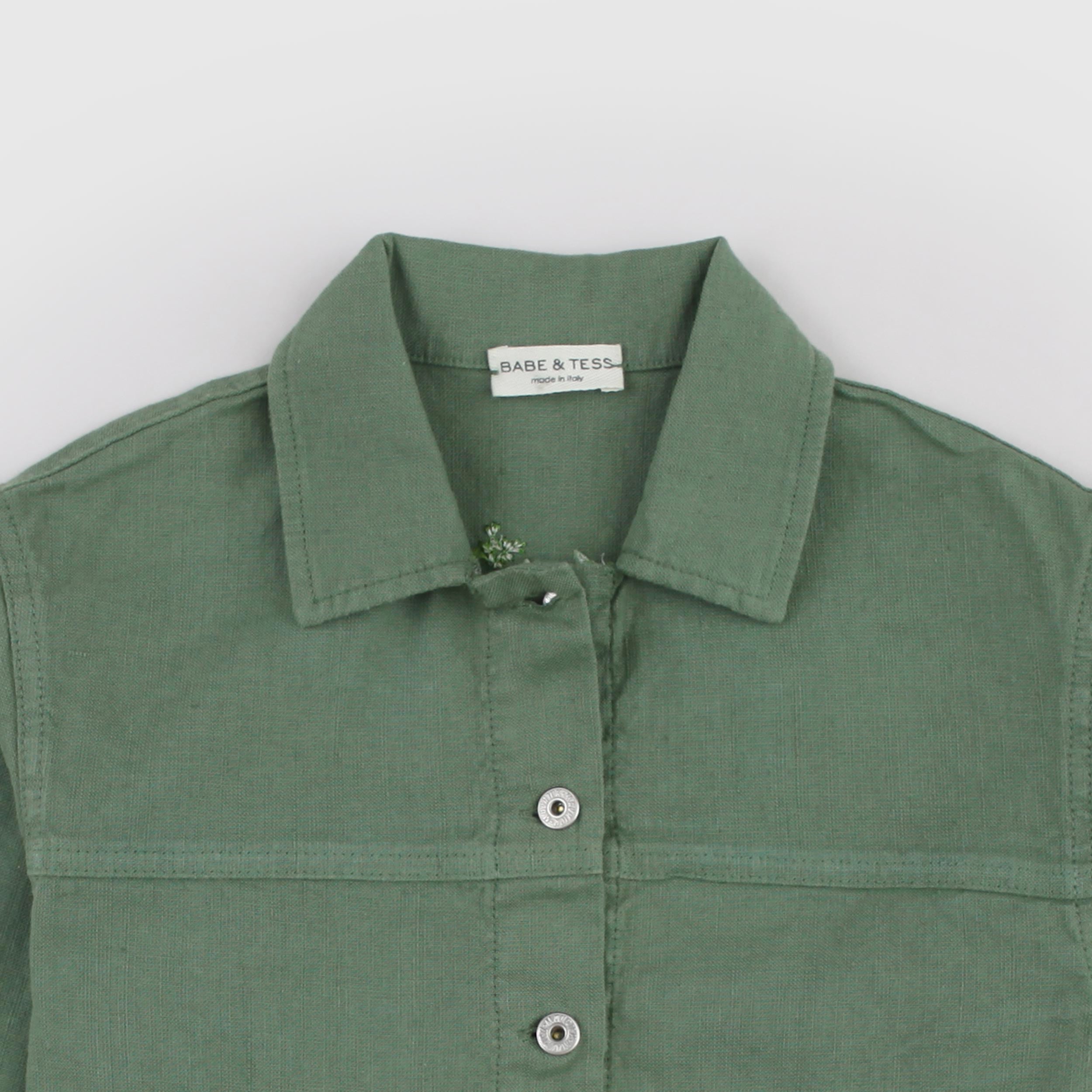 Giacca Camicia Verde Firmata BABE AND TESS