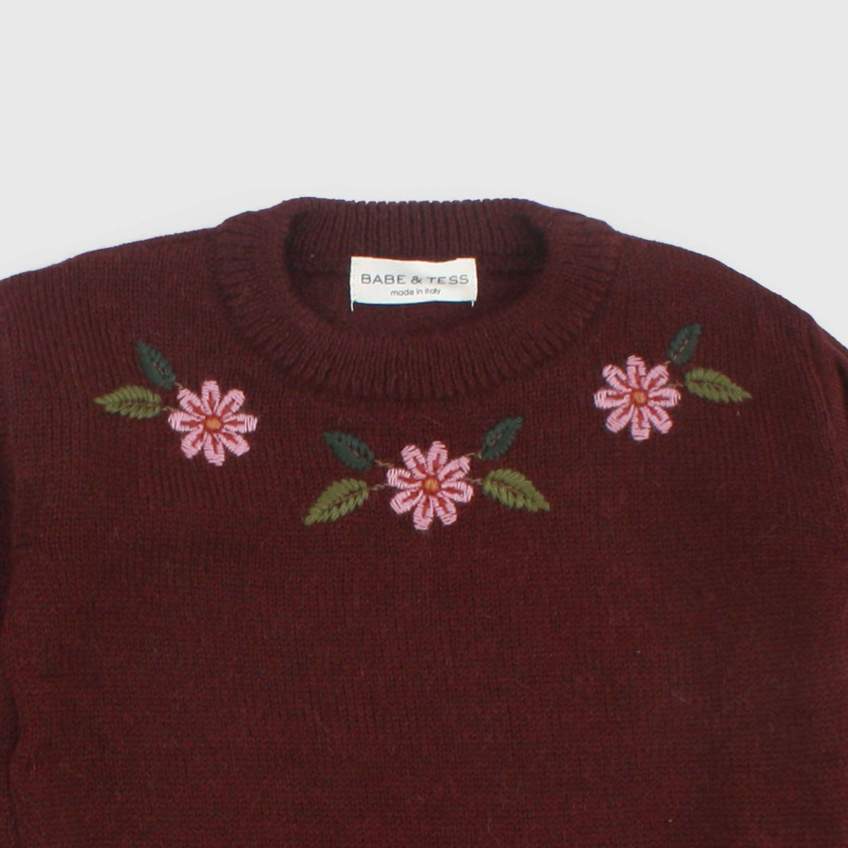 Bordeaux T-shirt for Girls by BABE AND TESS