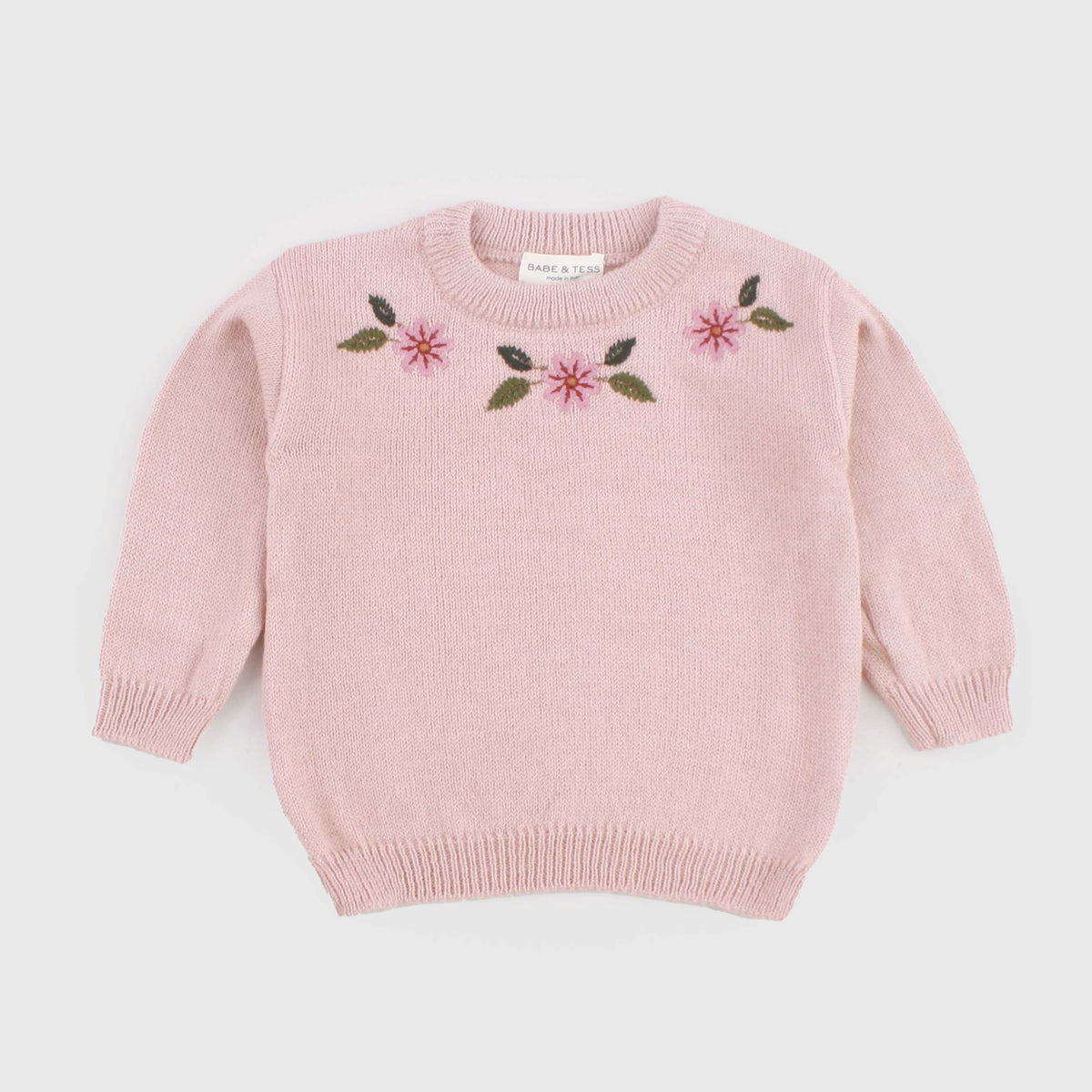 Antique Pink T-Shirt for Girls by BABE AND TESS