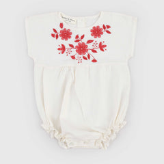 BABE AND TESS Signature Beige Romper