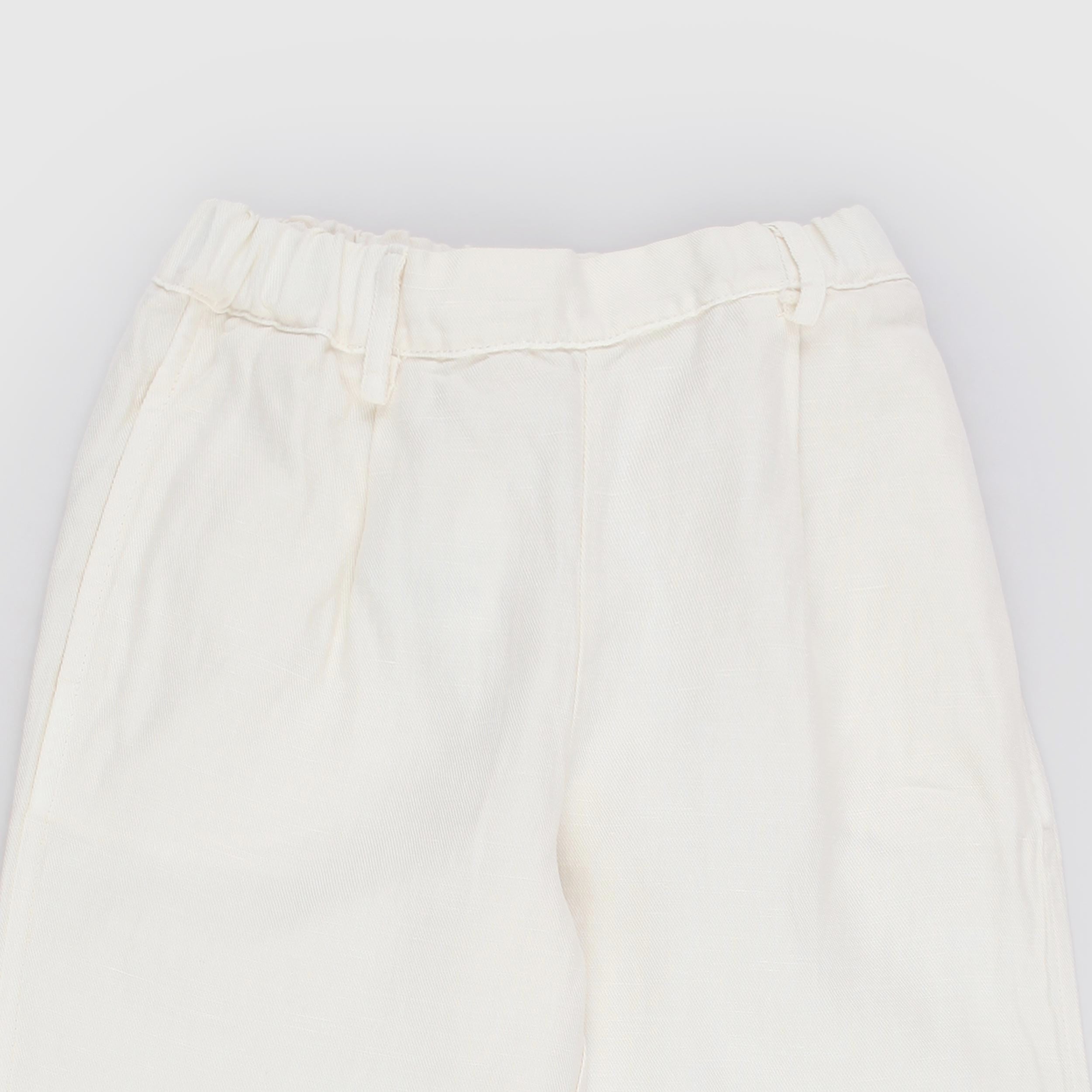 Pantalone Beige con Tasche a Filo Firmato BABE AND TESS