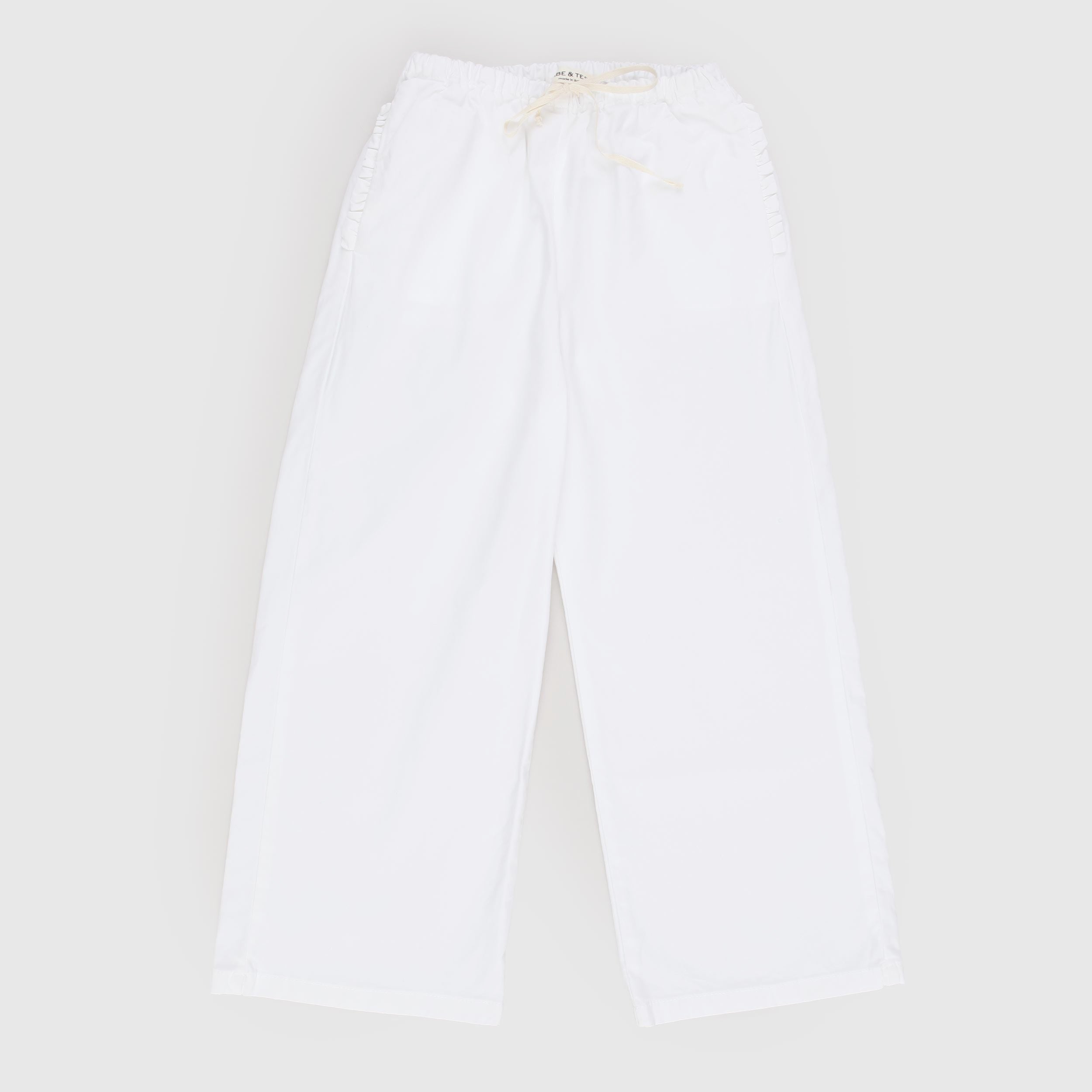 Pantalone Bianco Rifinito con Rouge Firmato BABE AND TESS