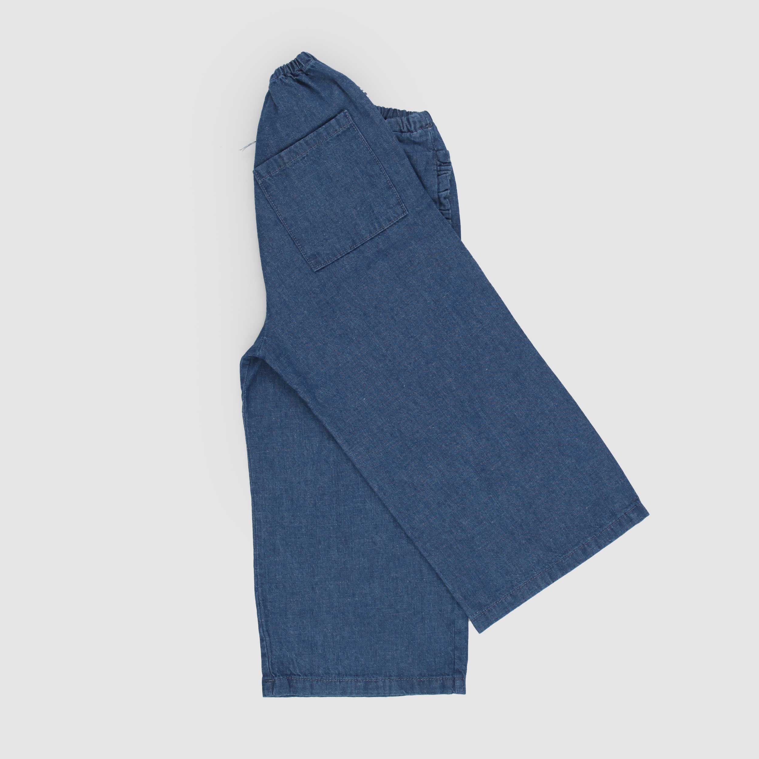 Pantaloni Blu con Piccolo Fiocco Firmato BABE AND TESS