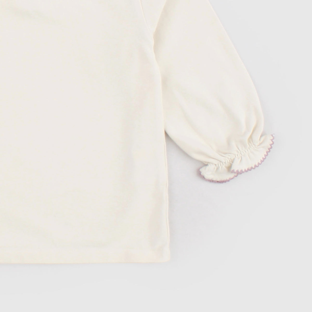 Cream Color T-Shirt for Girls by BABE AND TESS