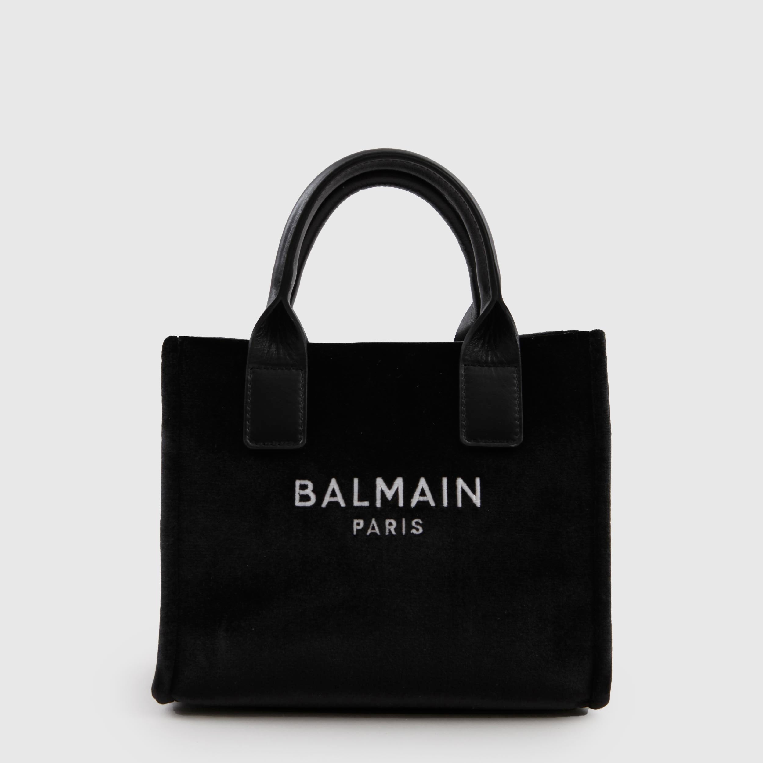 Black Velvet Bag for Girl By BALMAIN