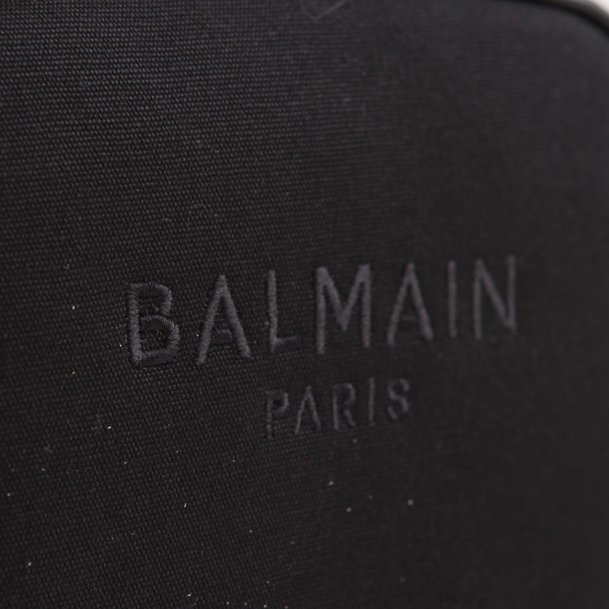 Black Bag with Logo and Shoulder Strap for Girl By BALMAIN