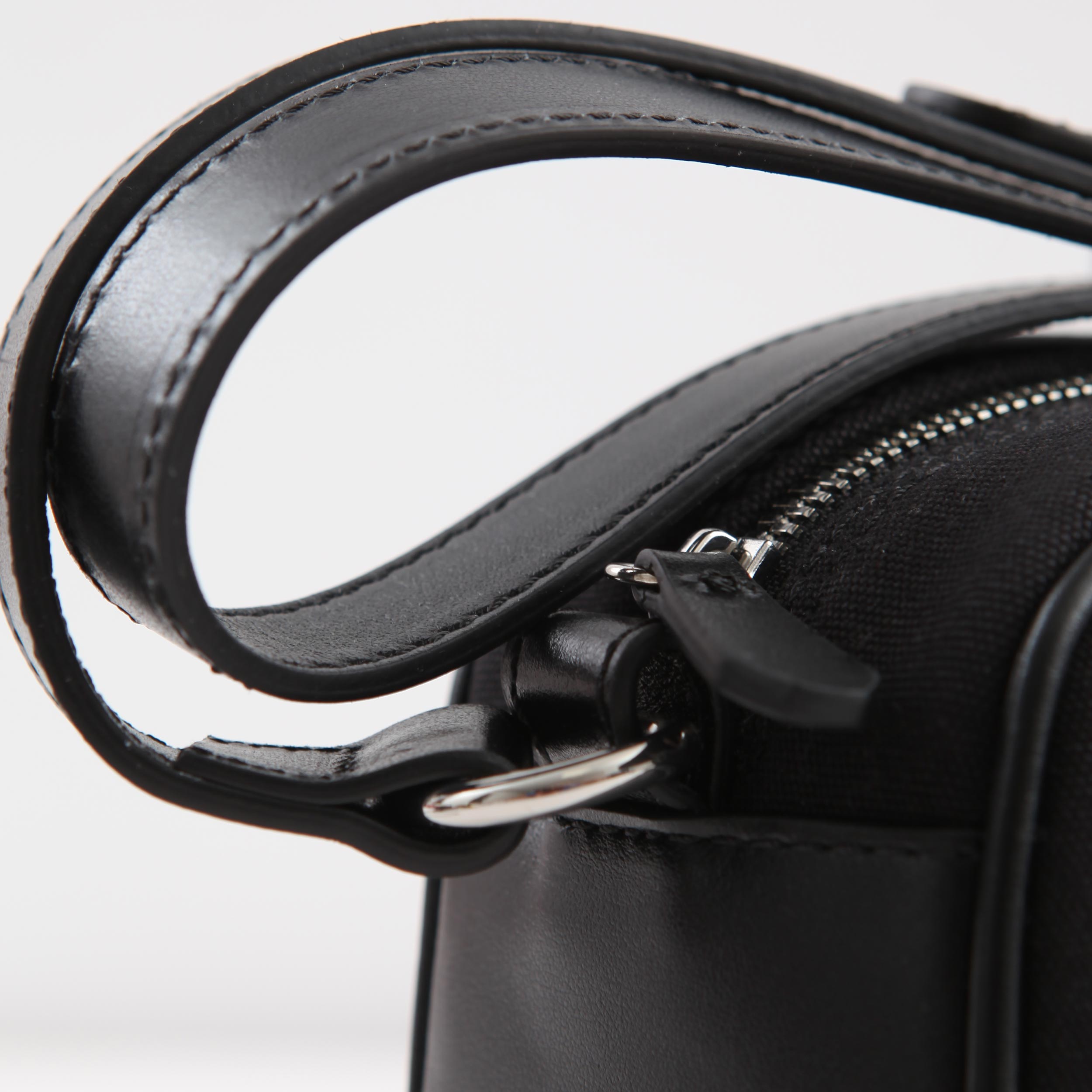 Black Bag with Logo and Shoulder Strap for Girl By BALMAIN