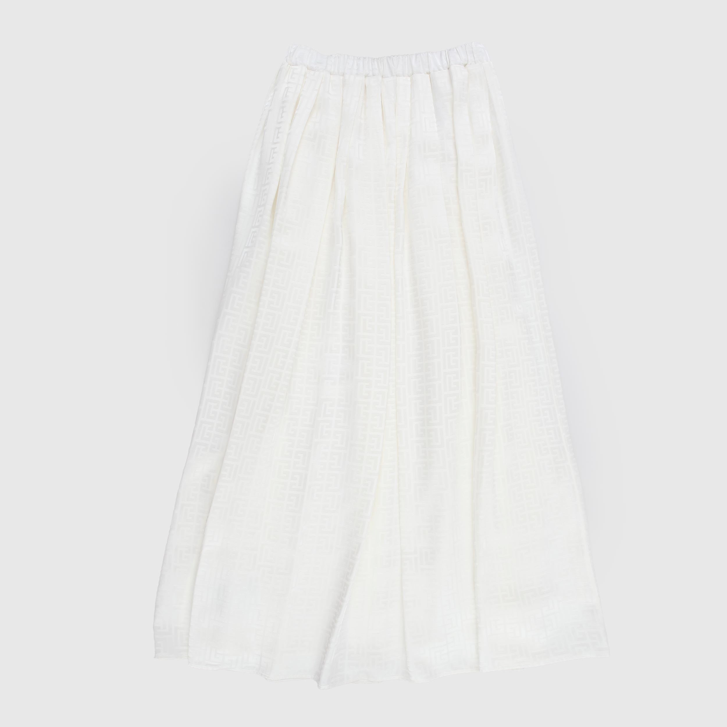 BALMAIN Long Pleated Skirt
