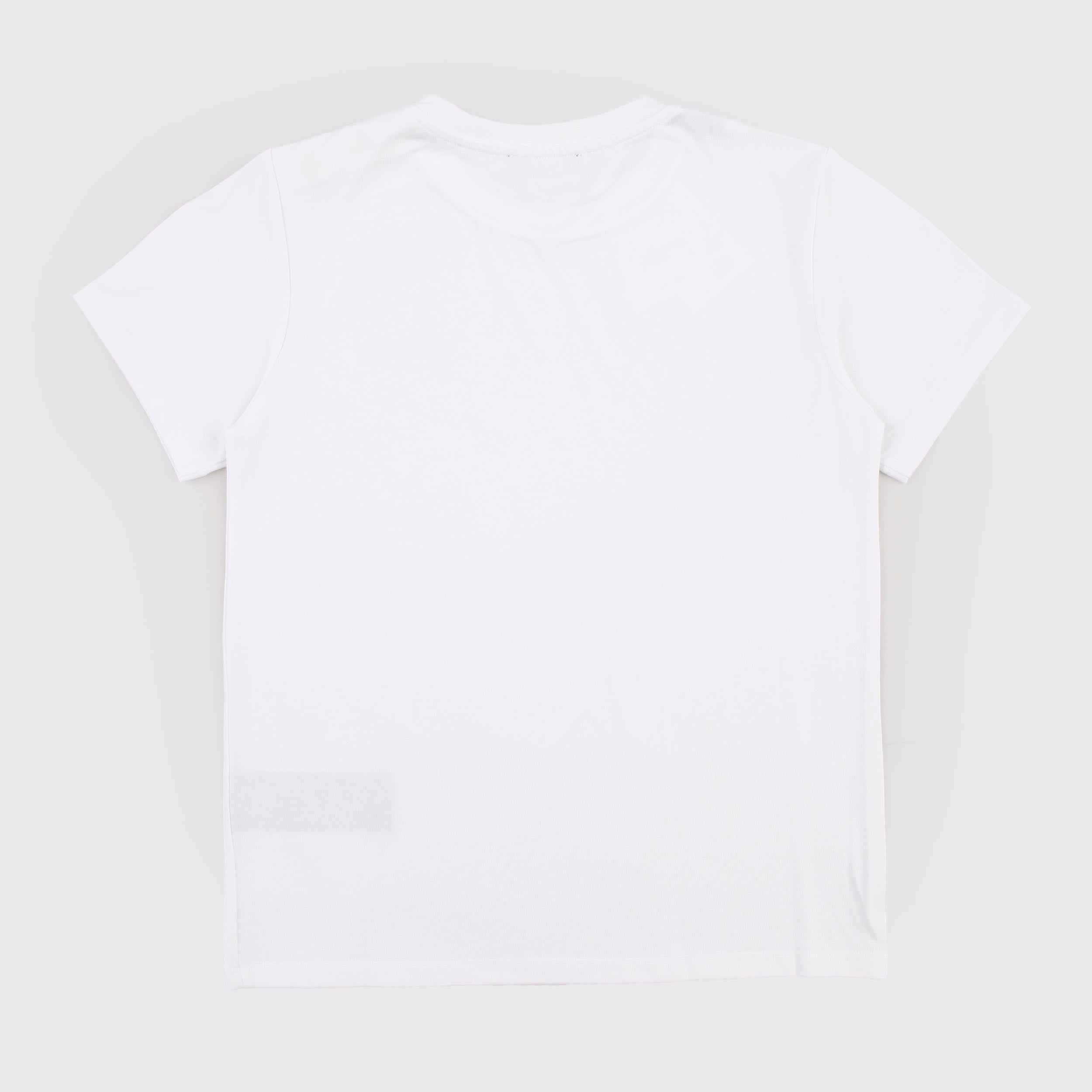 White T-shirt with Black Writing by BALMAIN