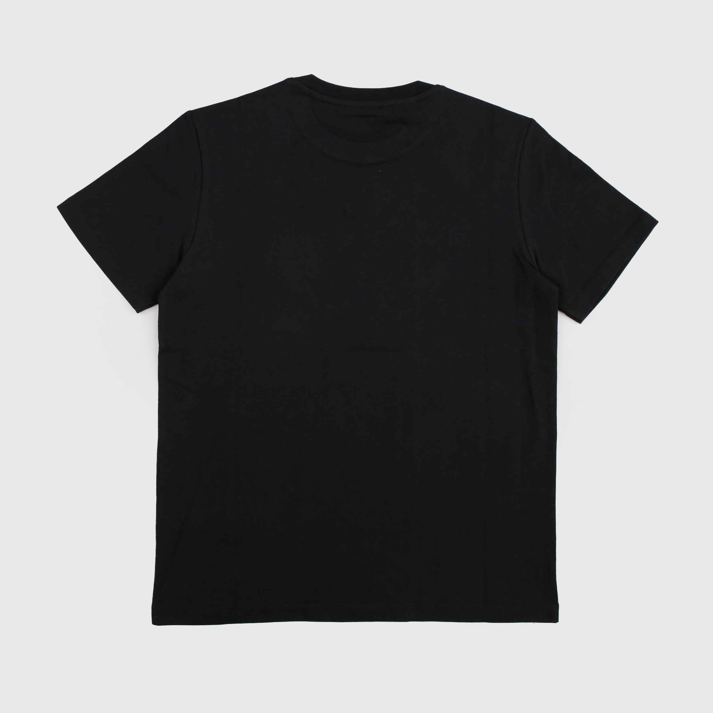 T-shirt Nera a Mezza Manica con Dettaglio Oro by BALMAIN