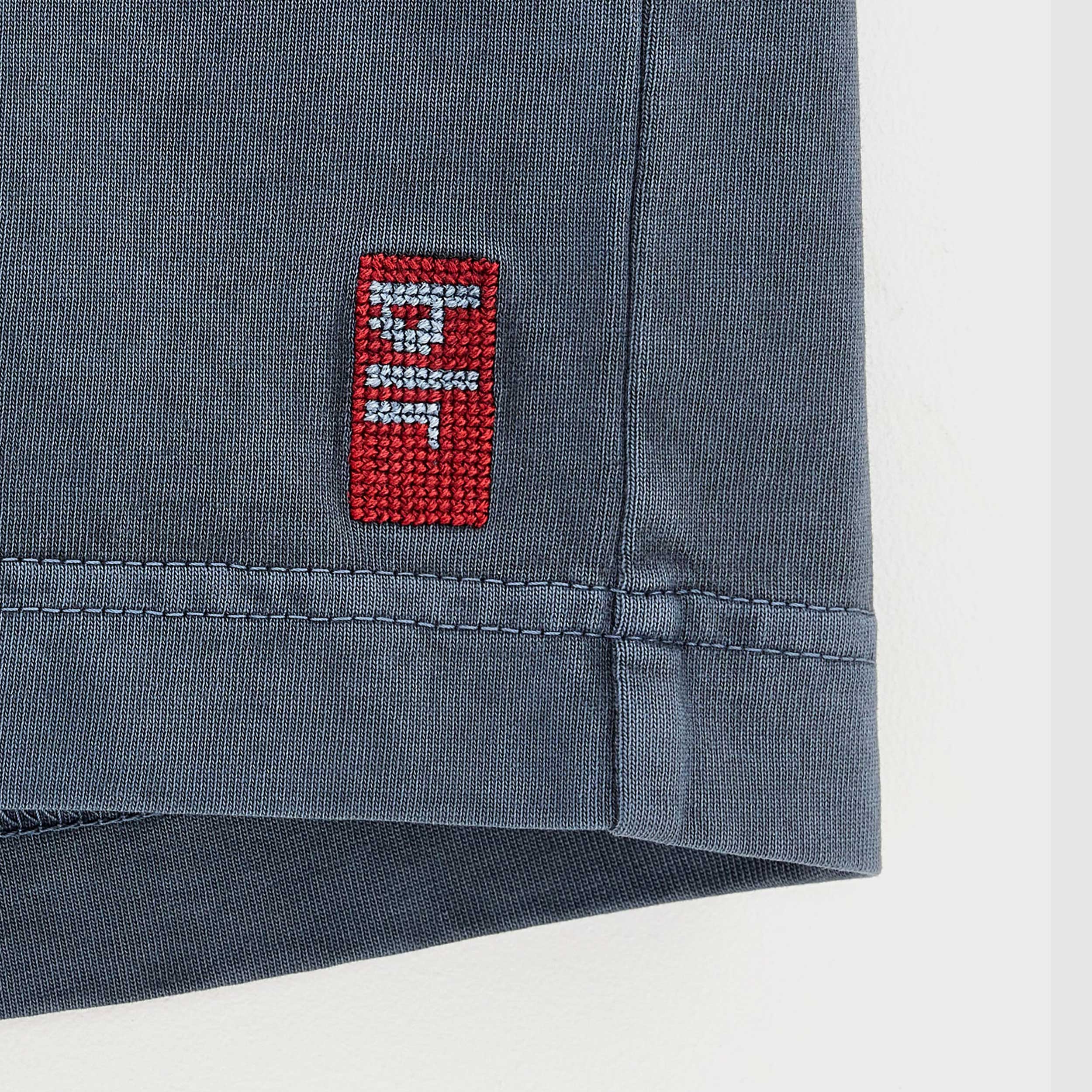 BELLEROSE Grey Bermuda Shorts with Welt Pockets