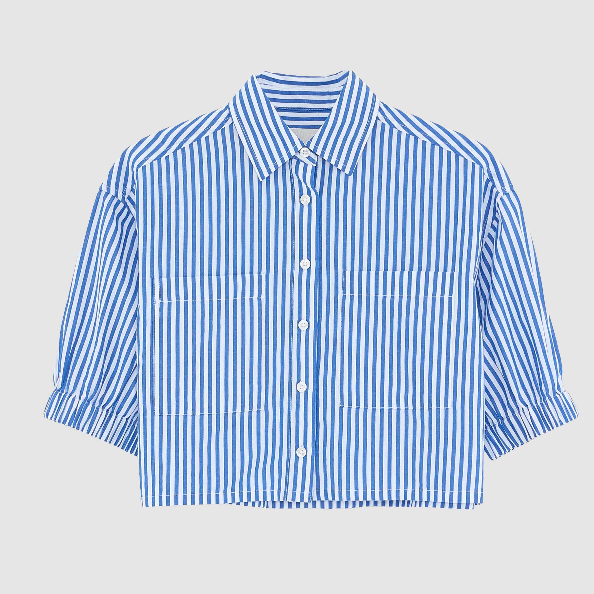 Camicia Bianca e Celeste Firmata BELLEROSE
