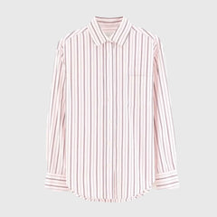 Camicia a Righe Bordeaux e Rosa per Ragazza by BELLEROSE