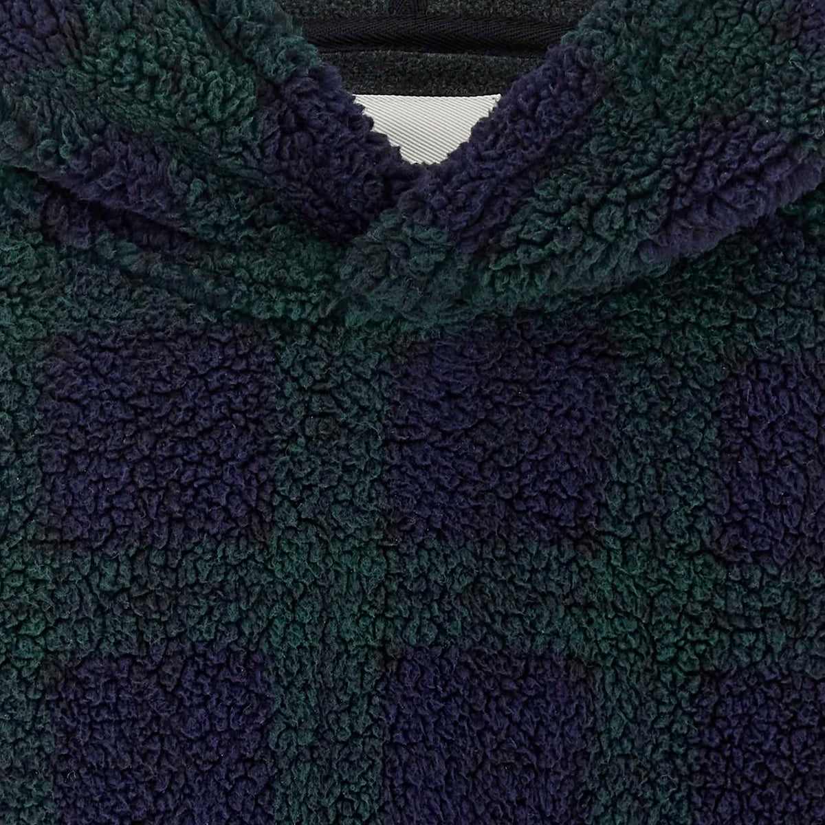 Felpa Verde e Blu in Pile a Quadri per Ragazzi by BELLEROSE