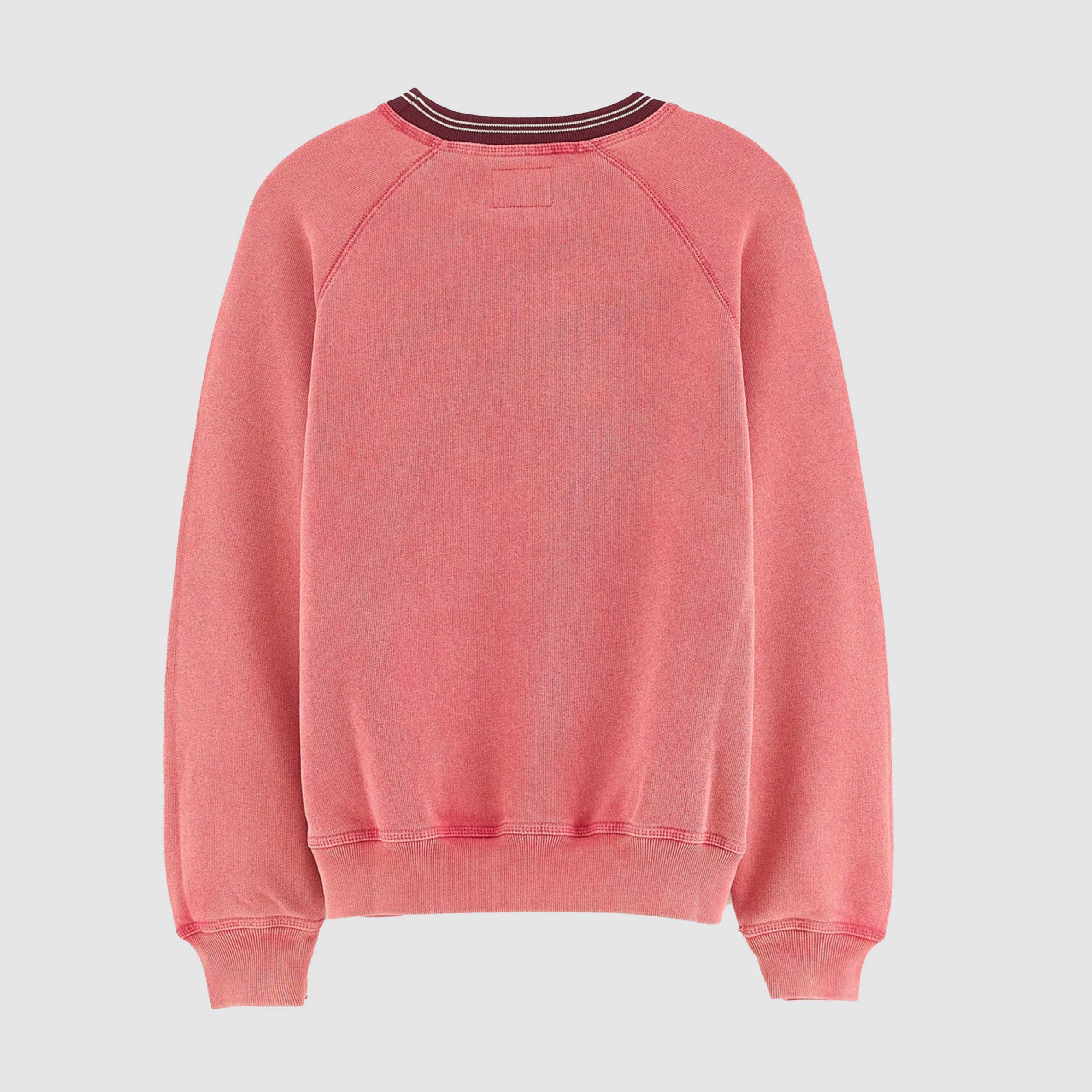 Felpa Bordeaux e Rosso Mélange per Ragazzi by BELLEROSE
