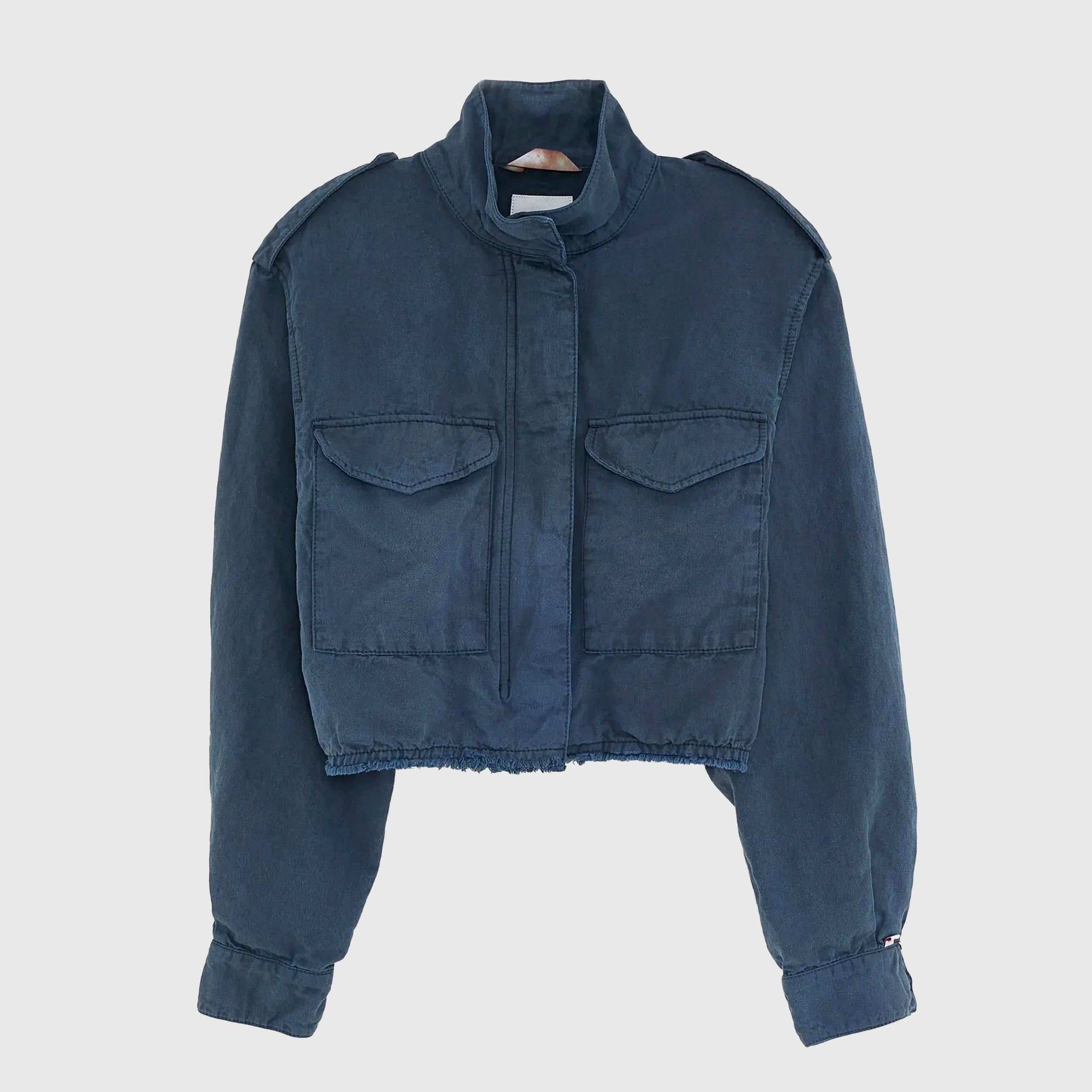 Giacca Corta Oversize Blu Firmata BELLEROSE