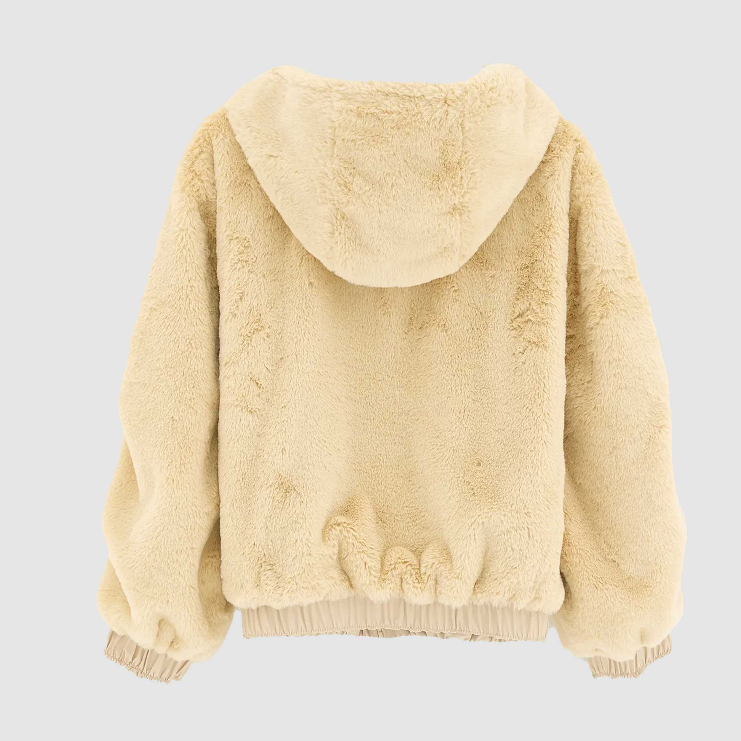 Giubbino Reversibile Beige in Pelliccia per Ragazza by BELLEROSE
