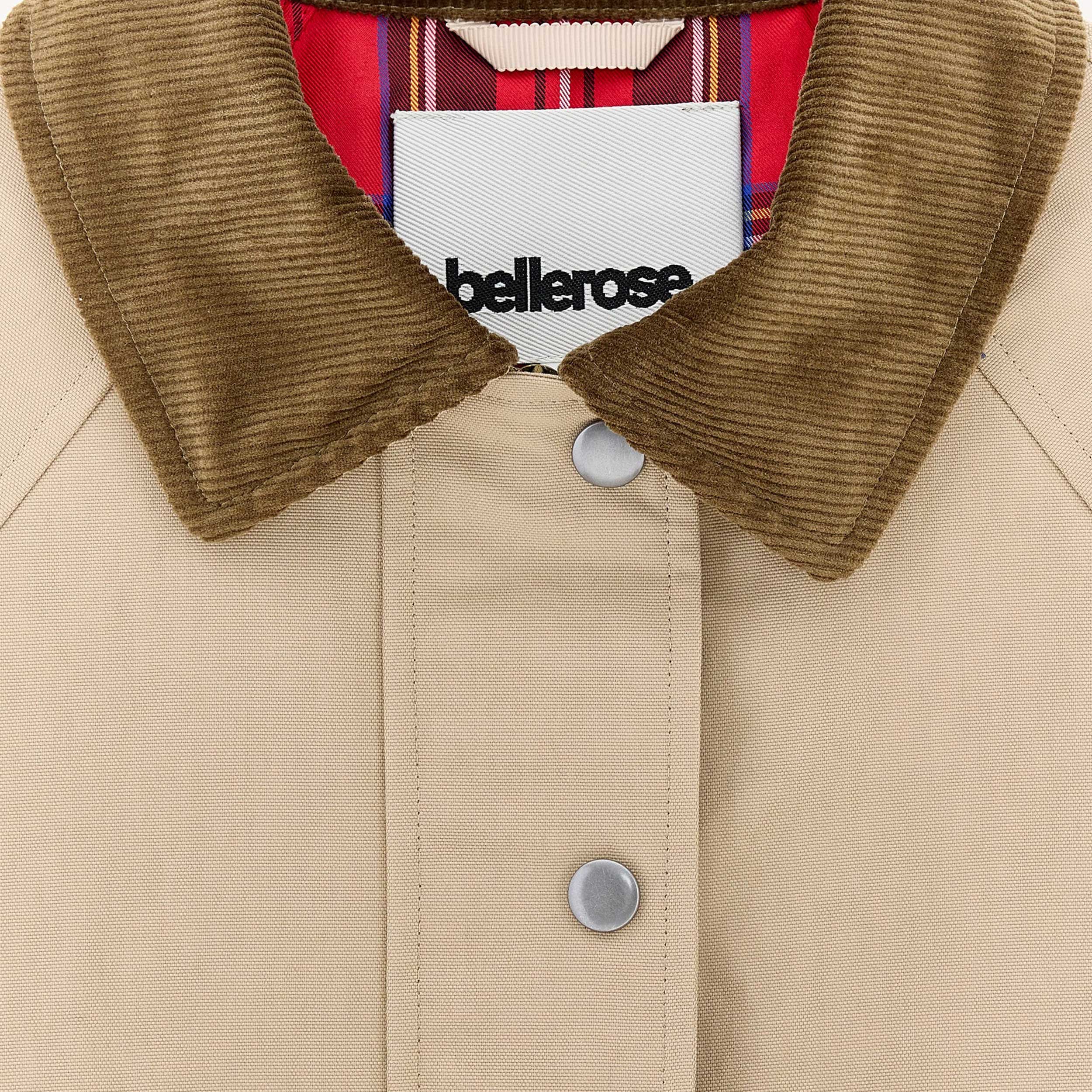 Beige Jacket with Velvet Collar by BELLEROSE