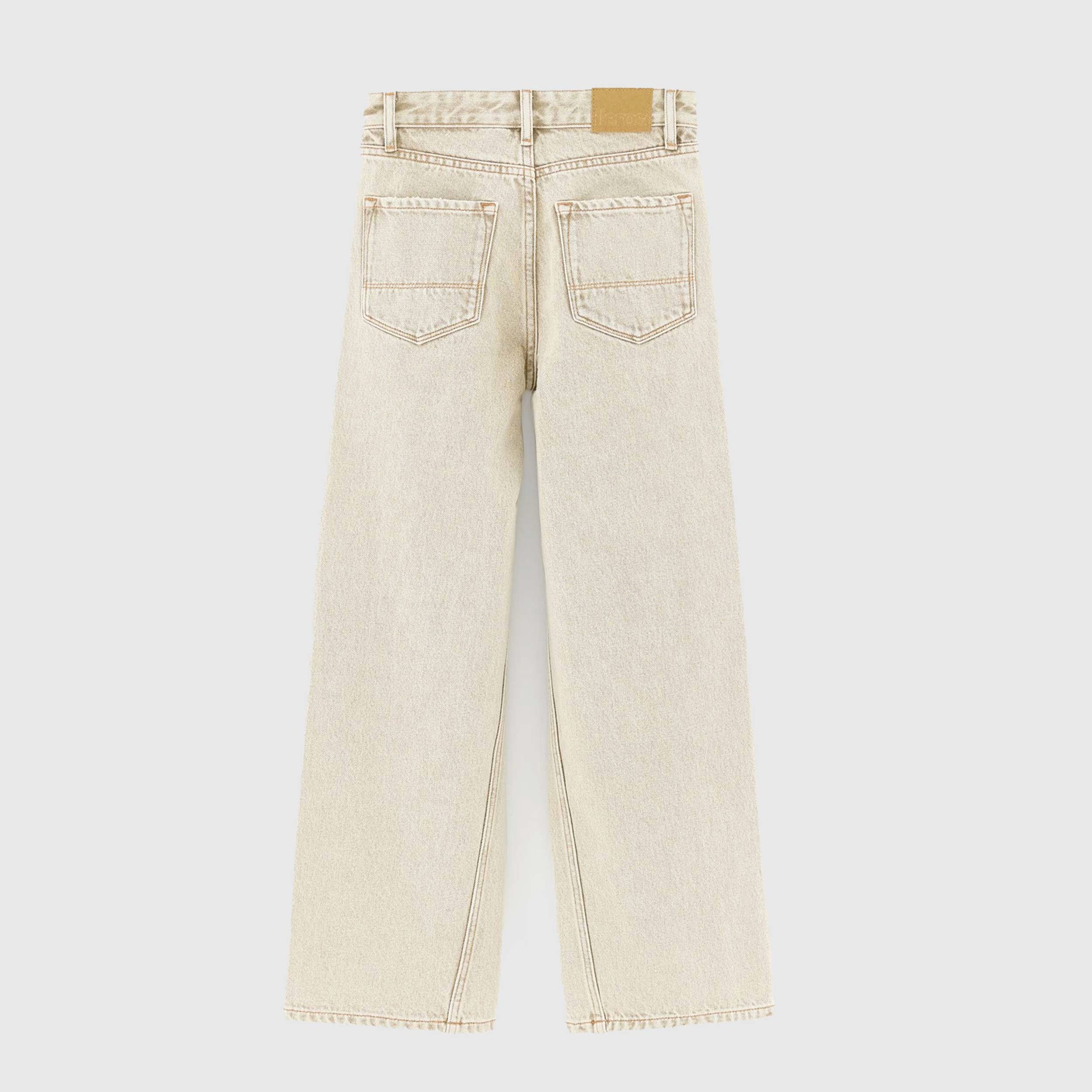 Beige Wide Leg Jeans with Drawstring by BELLEROSE