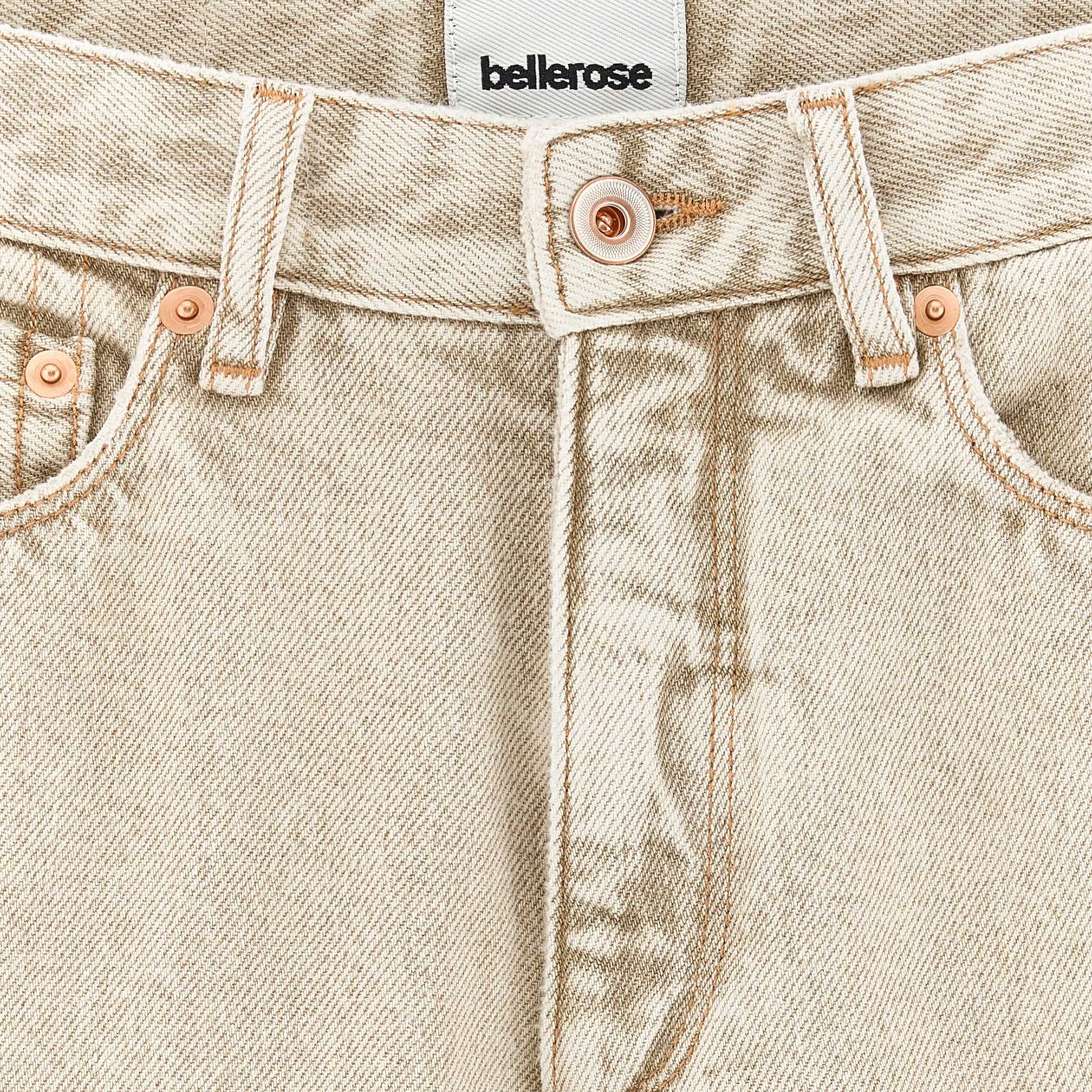 Beige Wide Leg Jeans with Drawstring by BELLEROSE