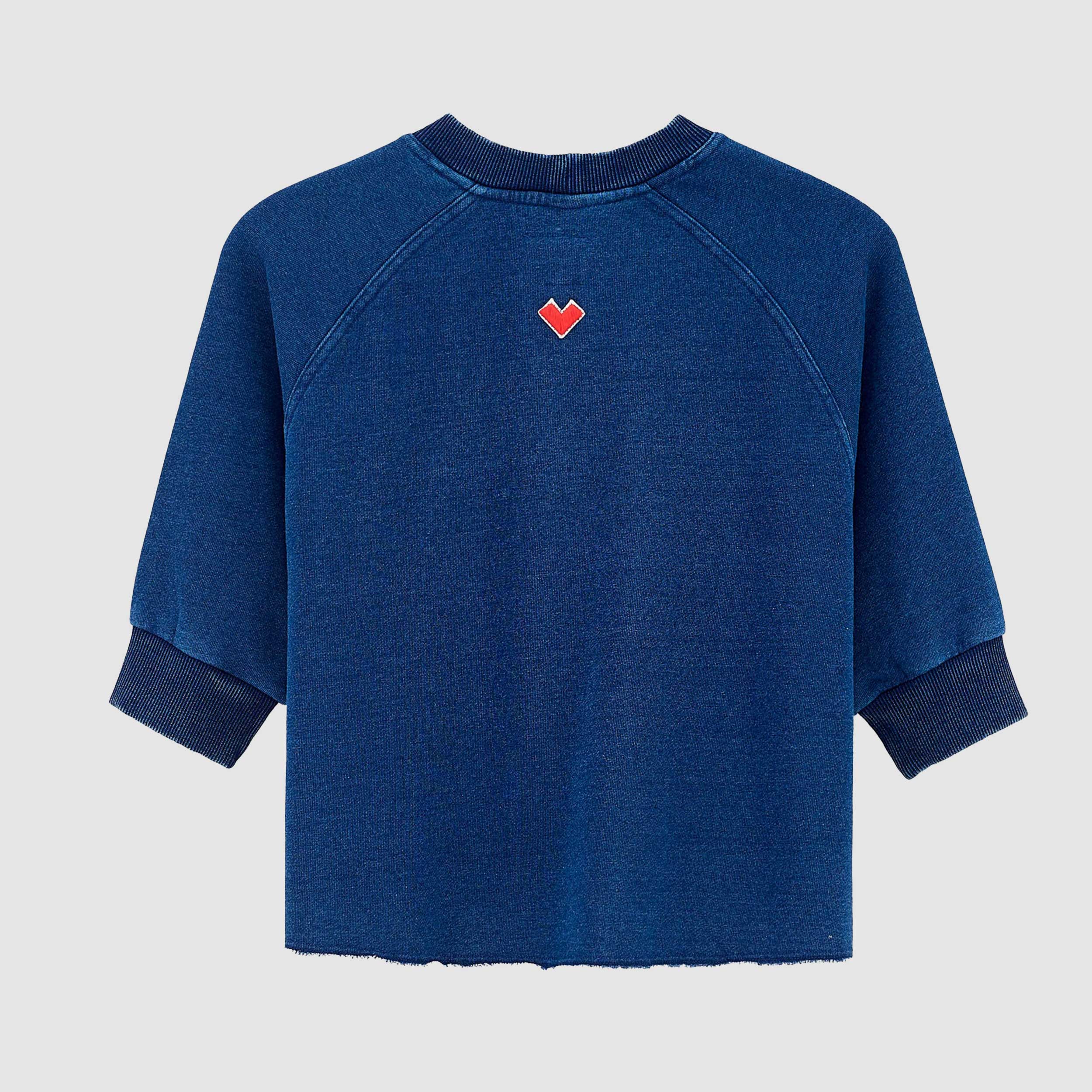BELLEROSE Short Boxy Blue Sweatshirt