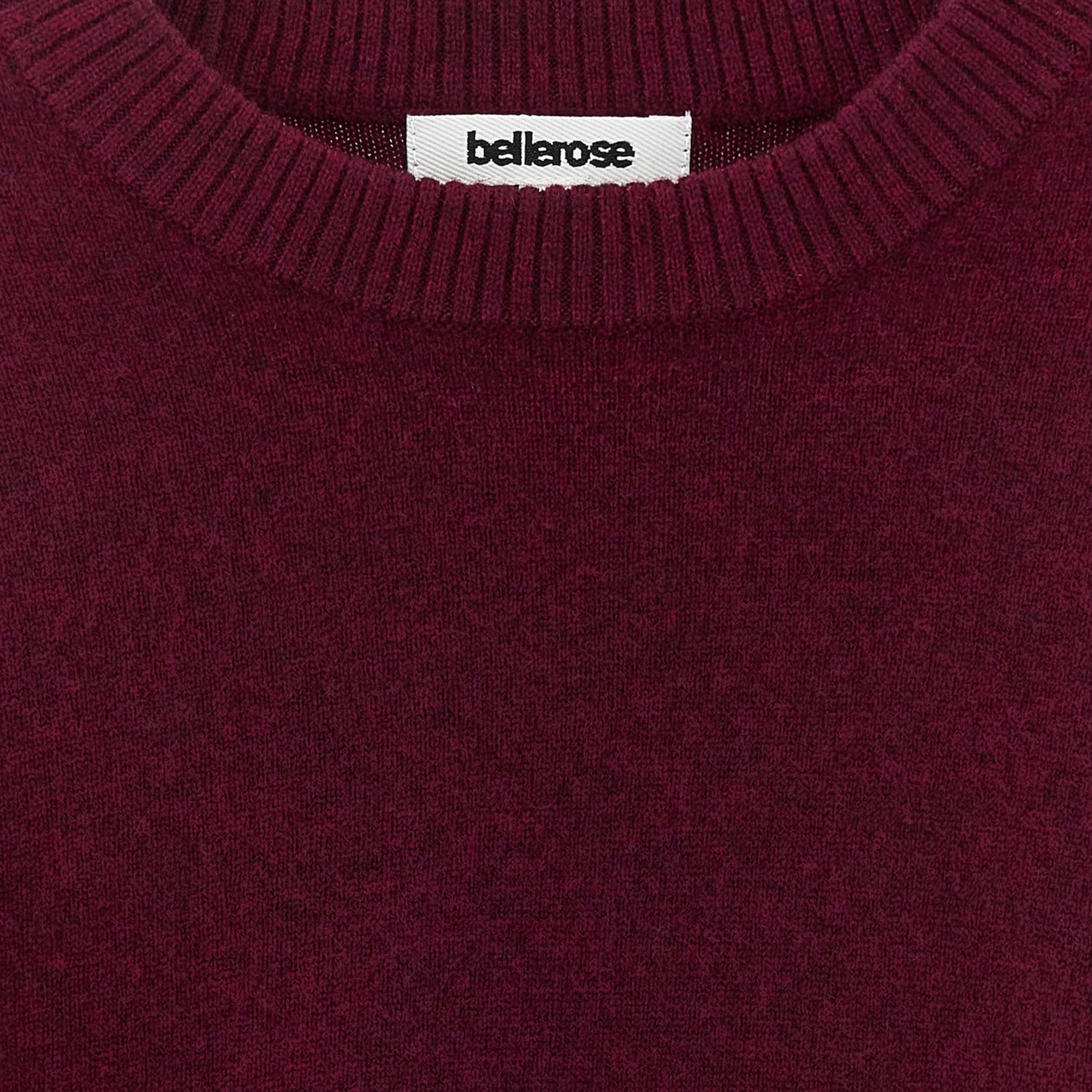 Maglioncino Bordeaux Girocollo per Ragazzi by BELLEROSE