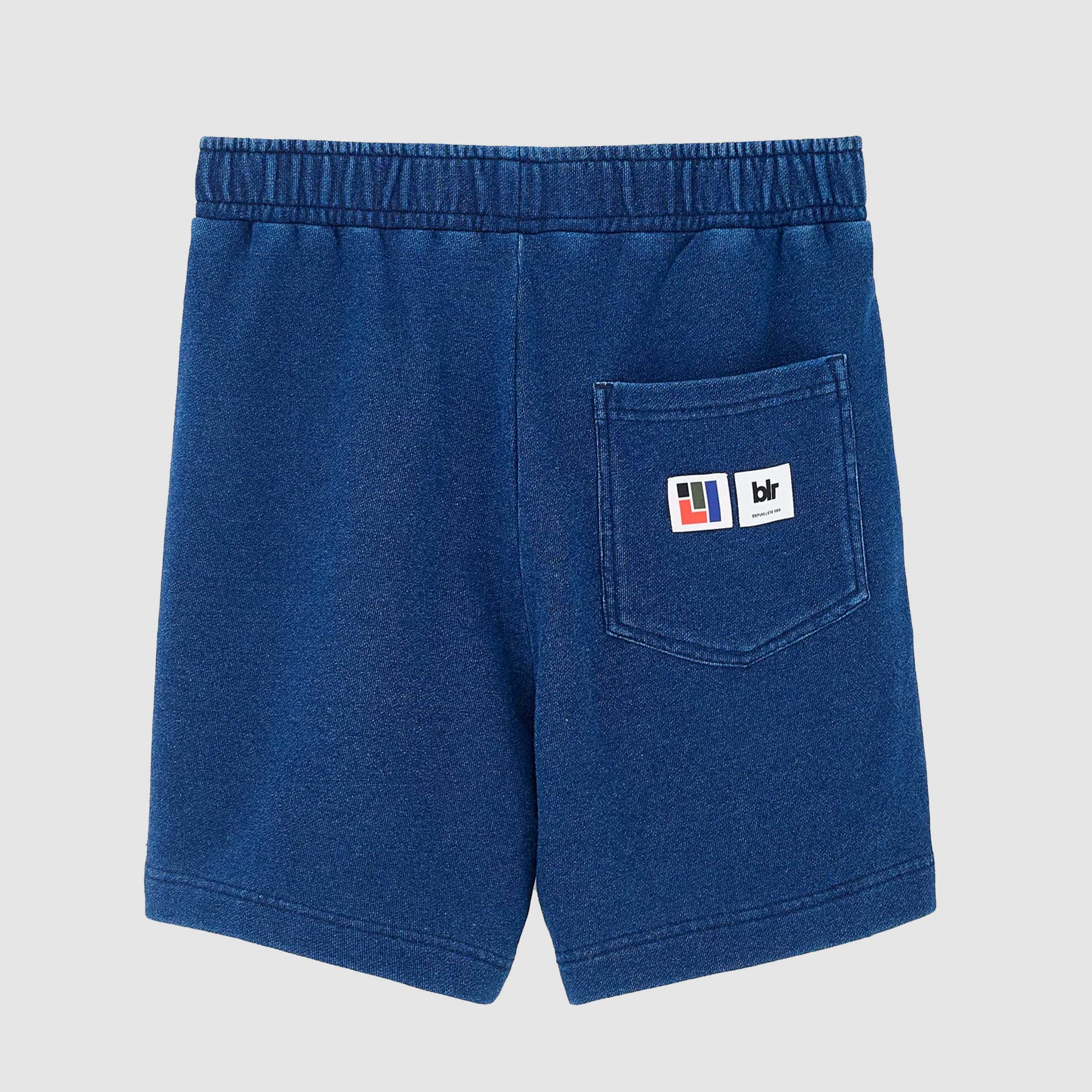 Bermuda in Felpa Blu con Logo Firmato BELLEROSE