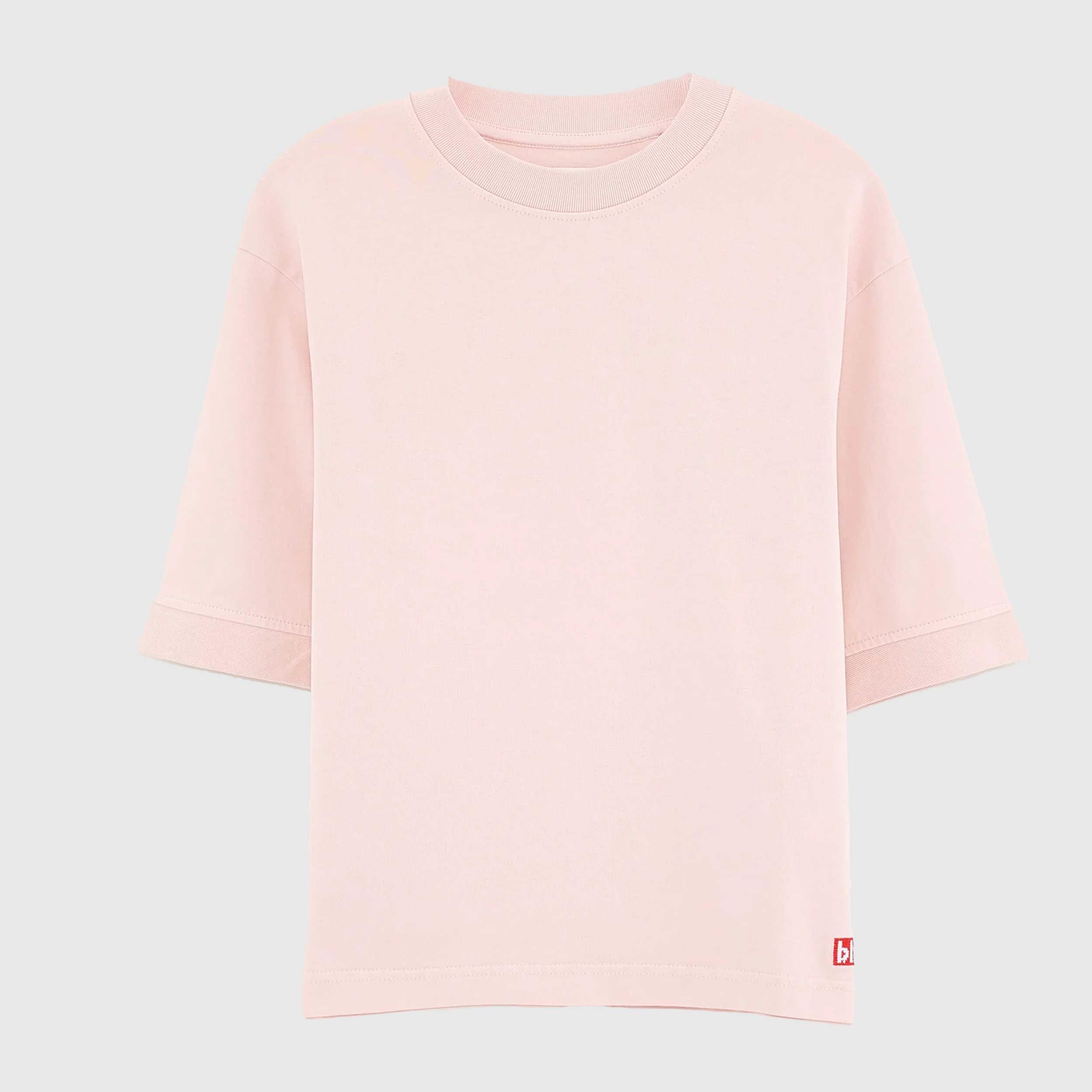 T-shirt Color Salmone con Piccolo Logo Firmata BELLEROSE