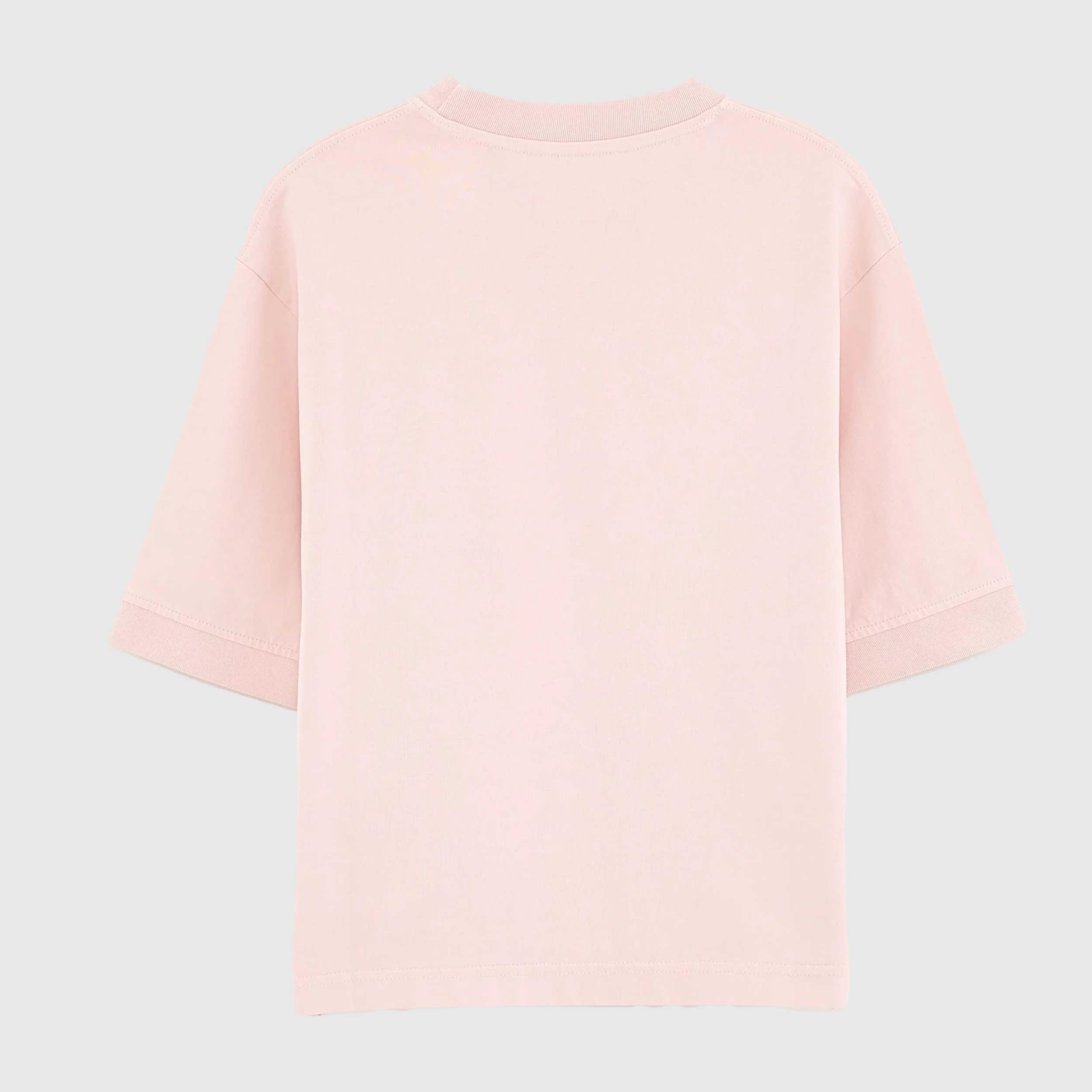 T-shirt Color Salmone con Piccolo Logo Firmata BELLEROSE