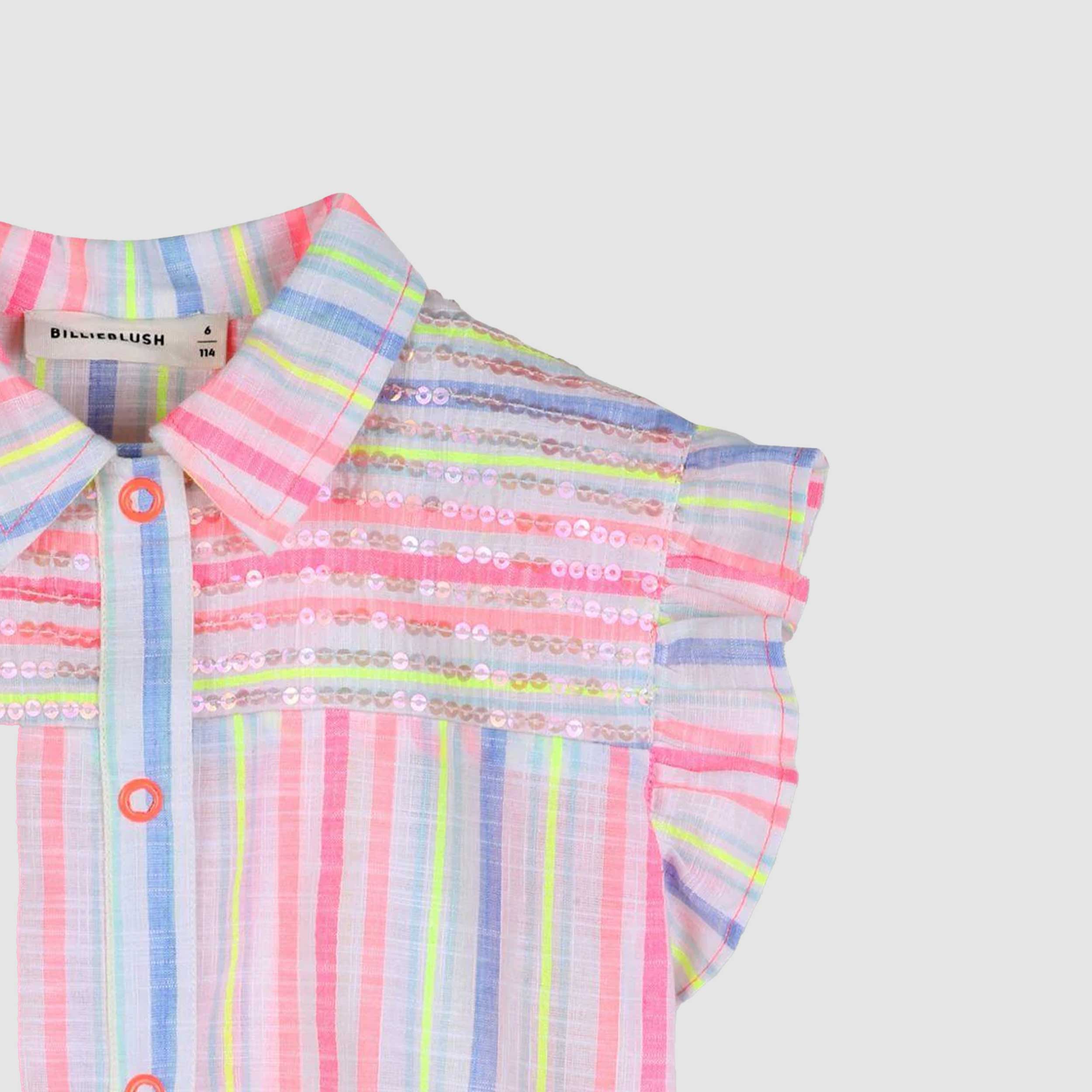 Camicia Fantasia Multicolor Smanicata Firmata BILLIEBLUSH