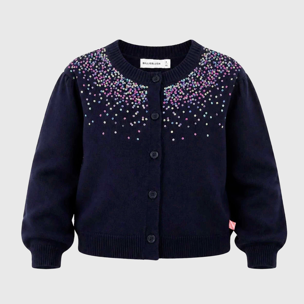 Cardigan Blu con Paillettes per Bambina BILLIEBLUSH