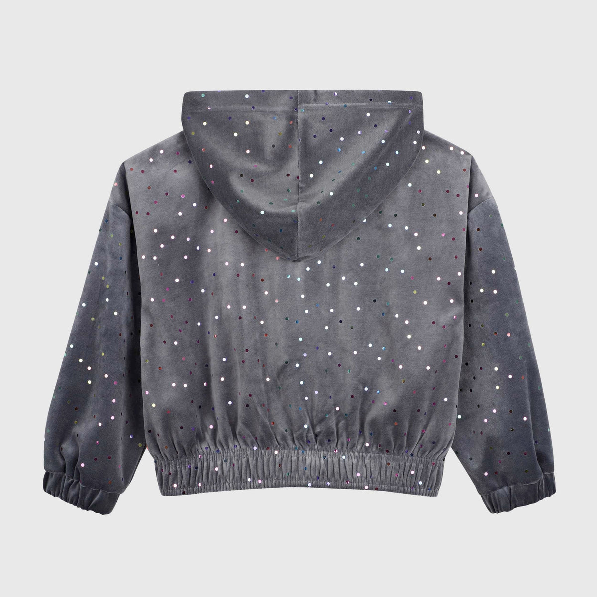BILLIEBLUSH All-Over Grey Sequined Sweatshirt for Girls