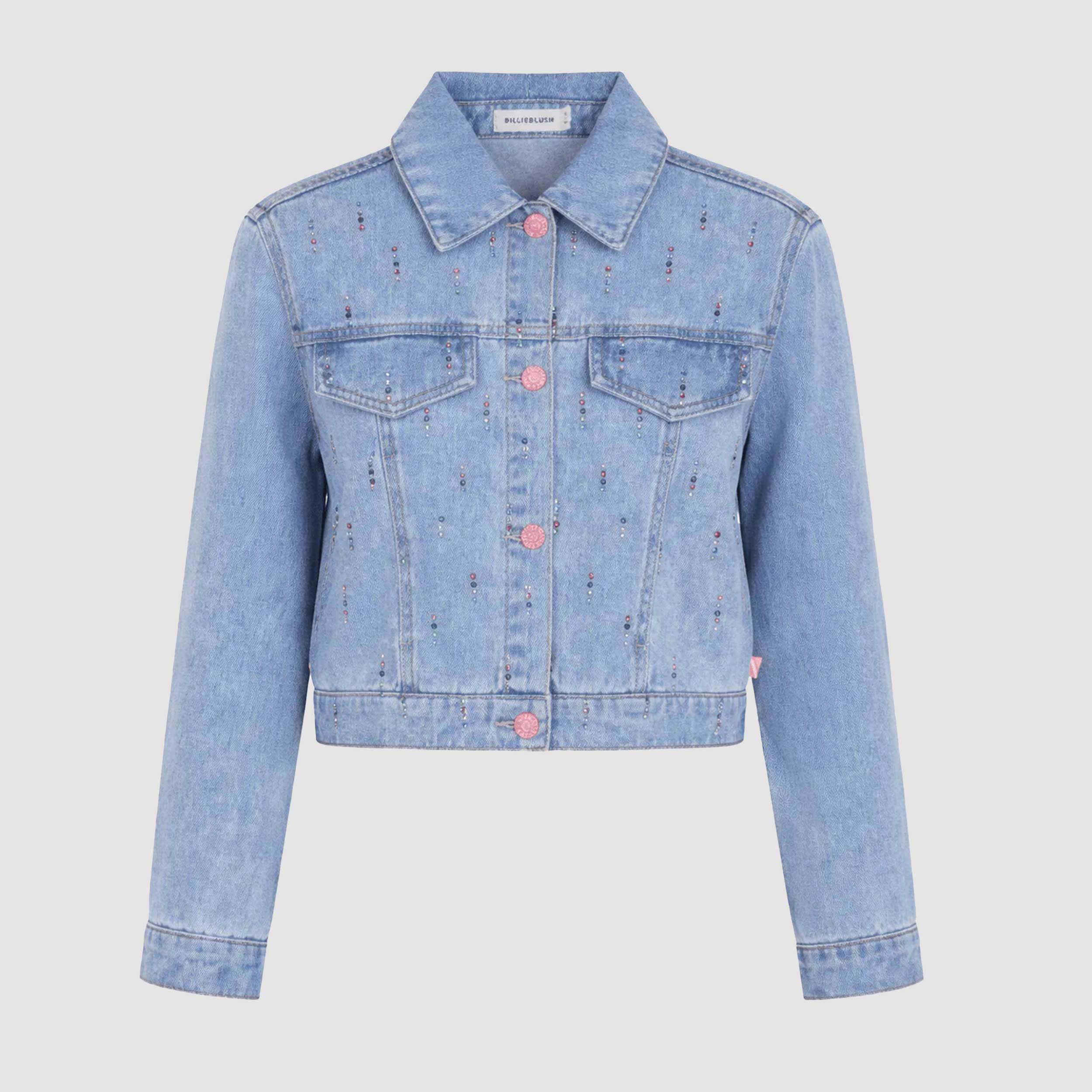 Giubbino Celeste di Jeans Firmato BILLIEBLUSH