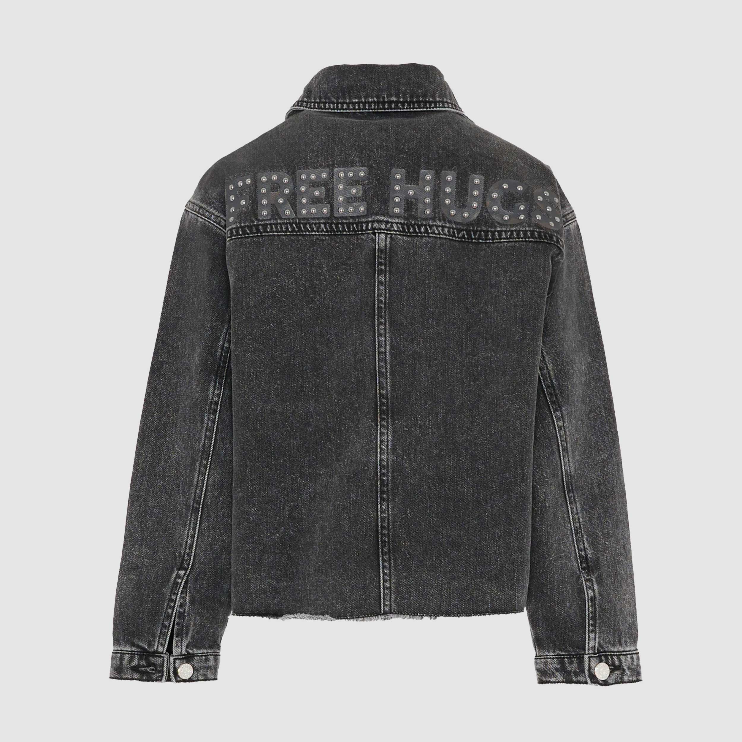 Giubbino di Jeans Nero da Ragazza Firmato BILLIEBLUSH