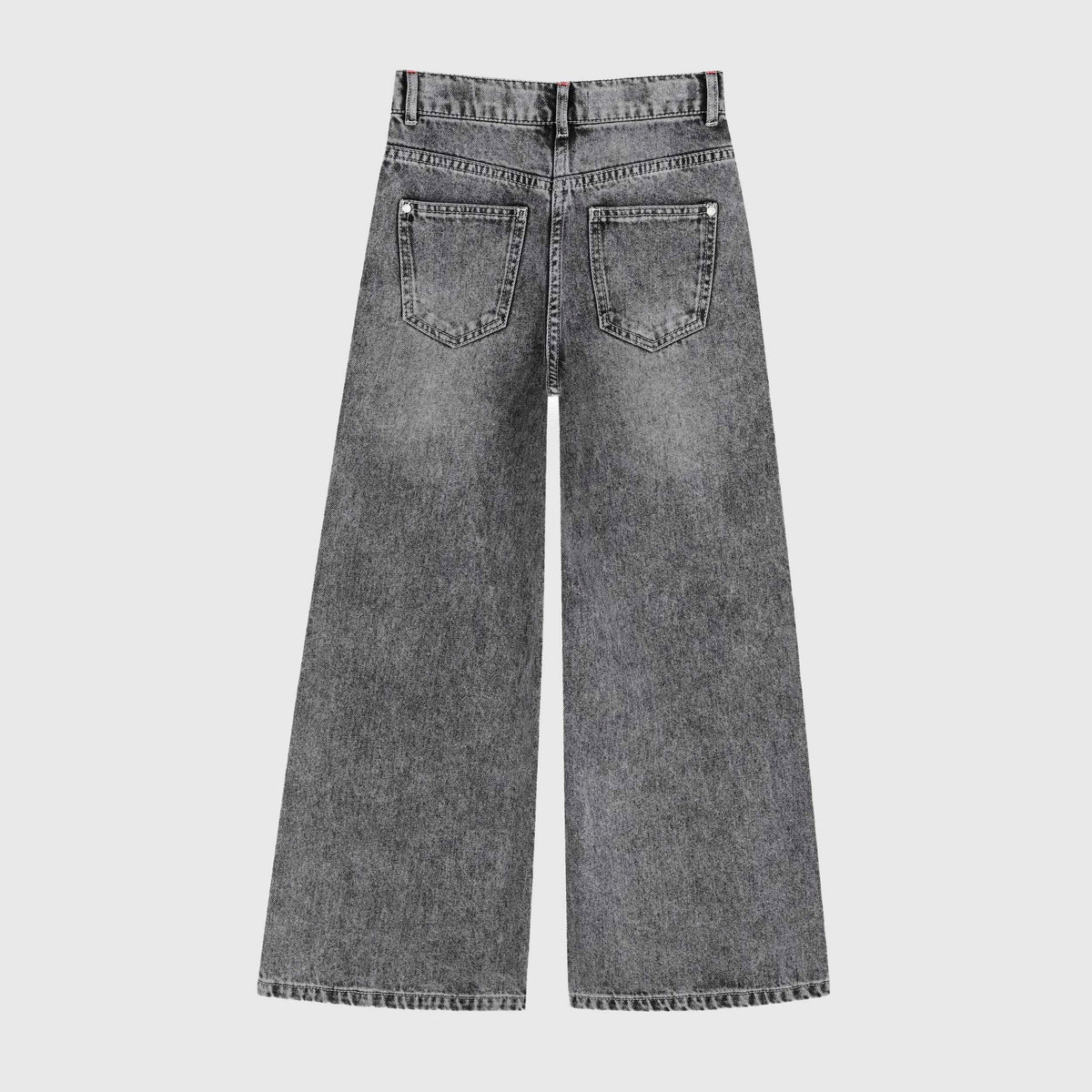 BILLIEBLUSH Grey Wide Leg Denim Jeans for Girls