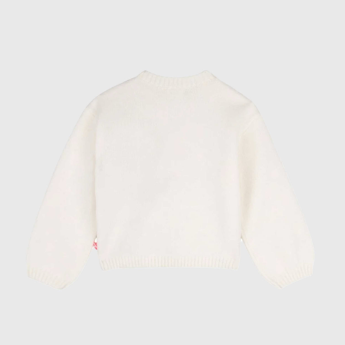 Maglione Bianco con Paillettes e Ricamo per Bambina BILLIEBLUSH