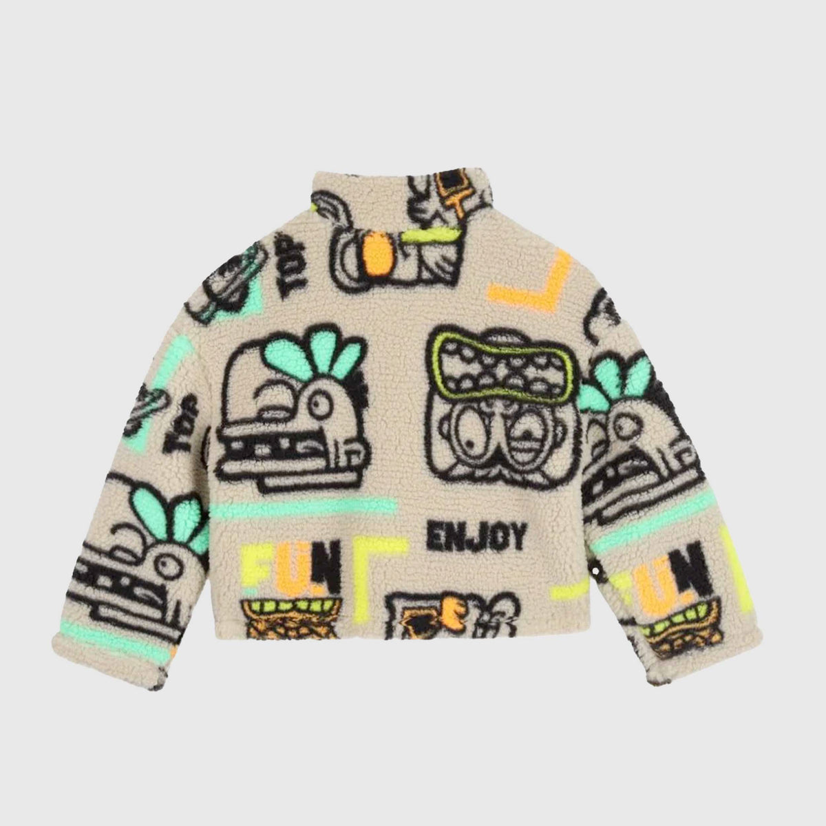 BILLIEBLUSH Multicolor Print Beige Jacket for Baby