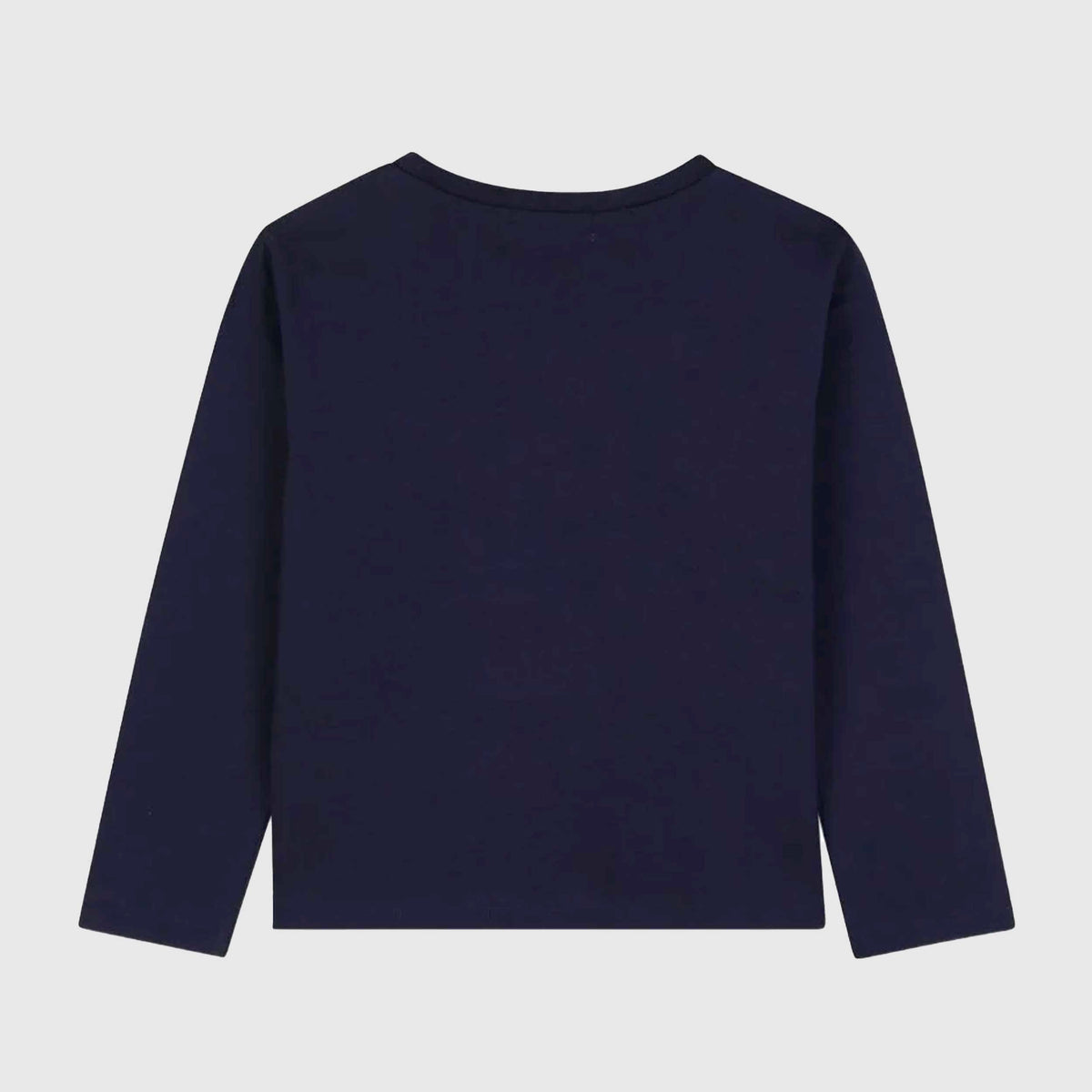 T-shirt Blu Manica Lunga con Paillettes per Bambina BILLIEBLUSH