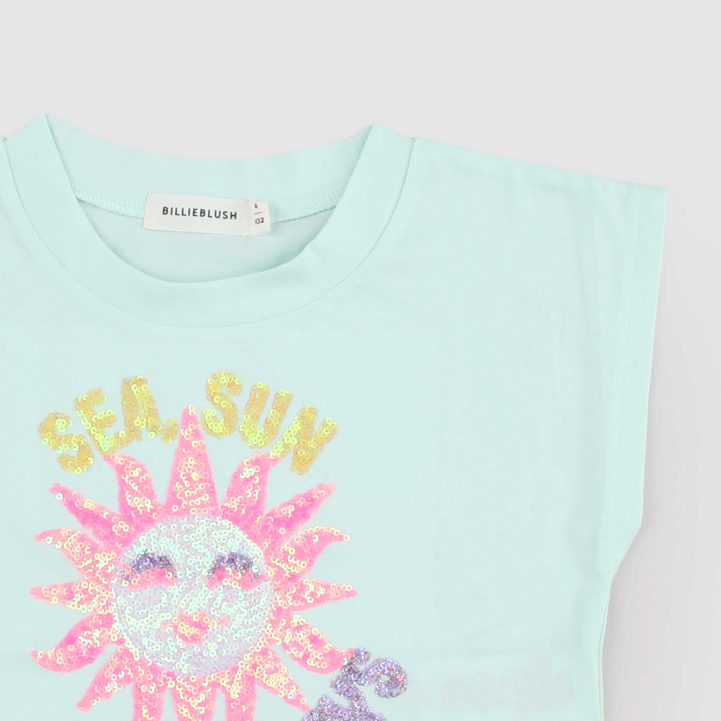 T-shirt Verde Acqua Corta Firmata BILLIEBLUSH