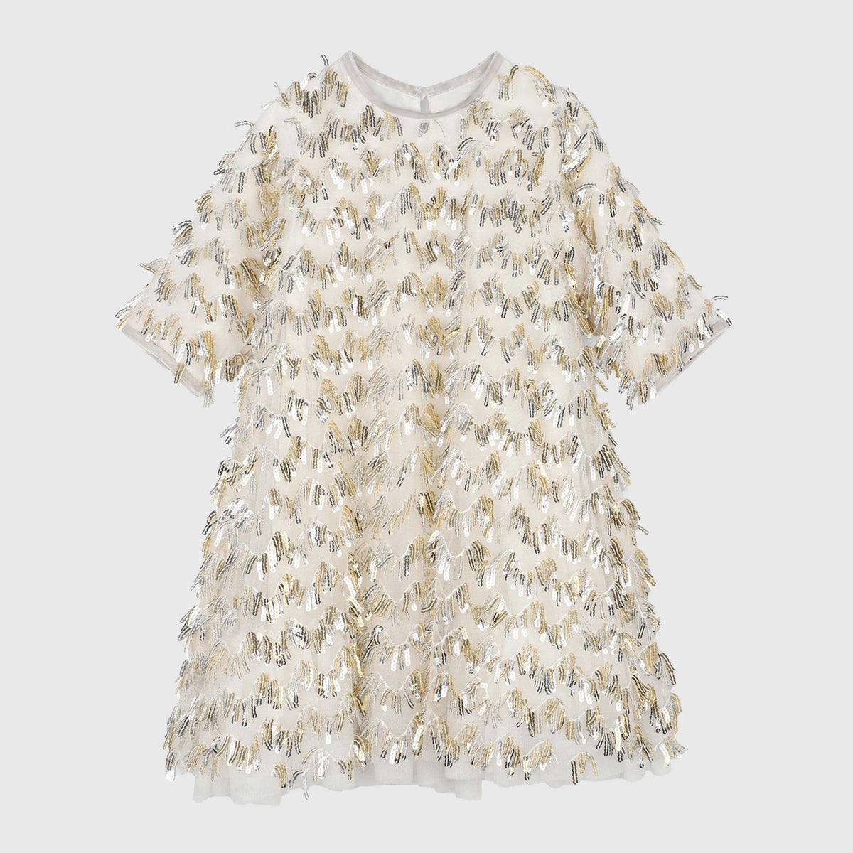 Abito Bianco in Tulle con Paillettes per Bambina BILLIEBLUSH